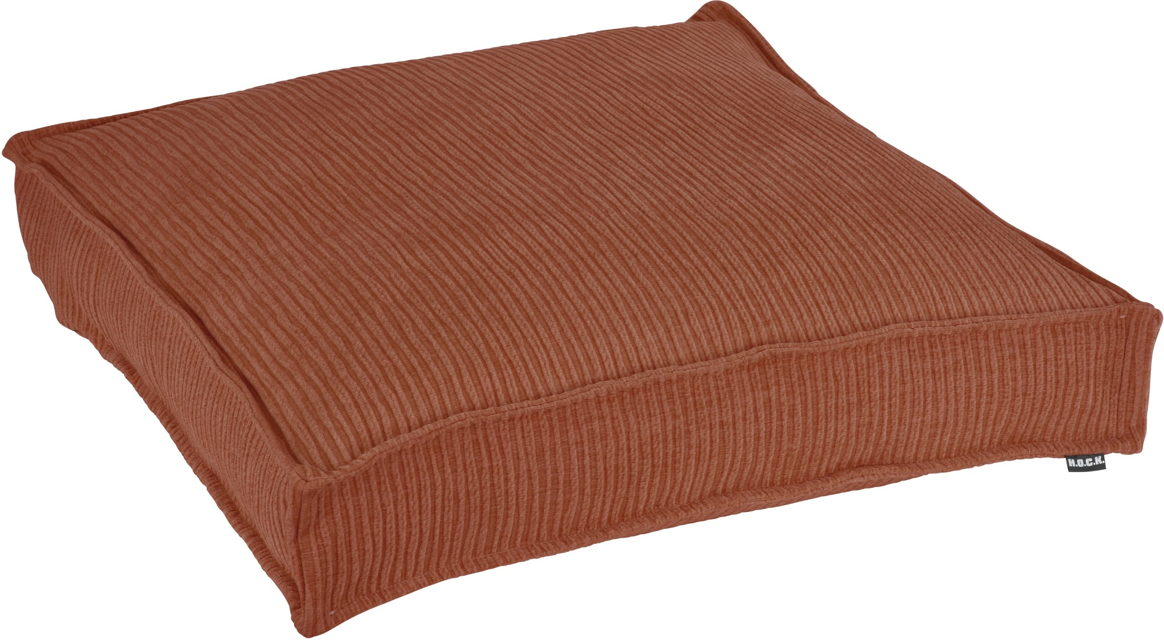 H.O.C.K. Bodenkissen »Jonny« Cordkissen inkl. Füllung, 60x60x10cm, Bodenkissen, strukturiert