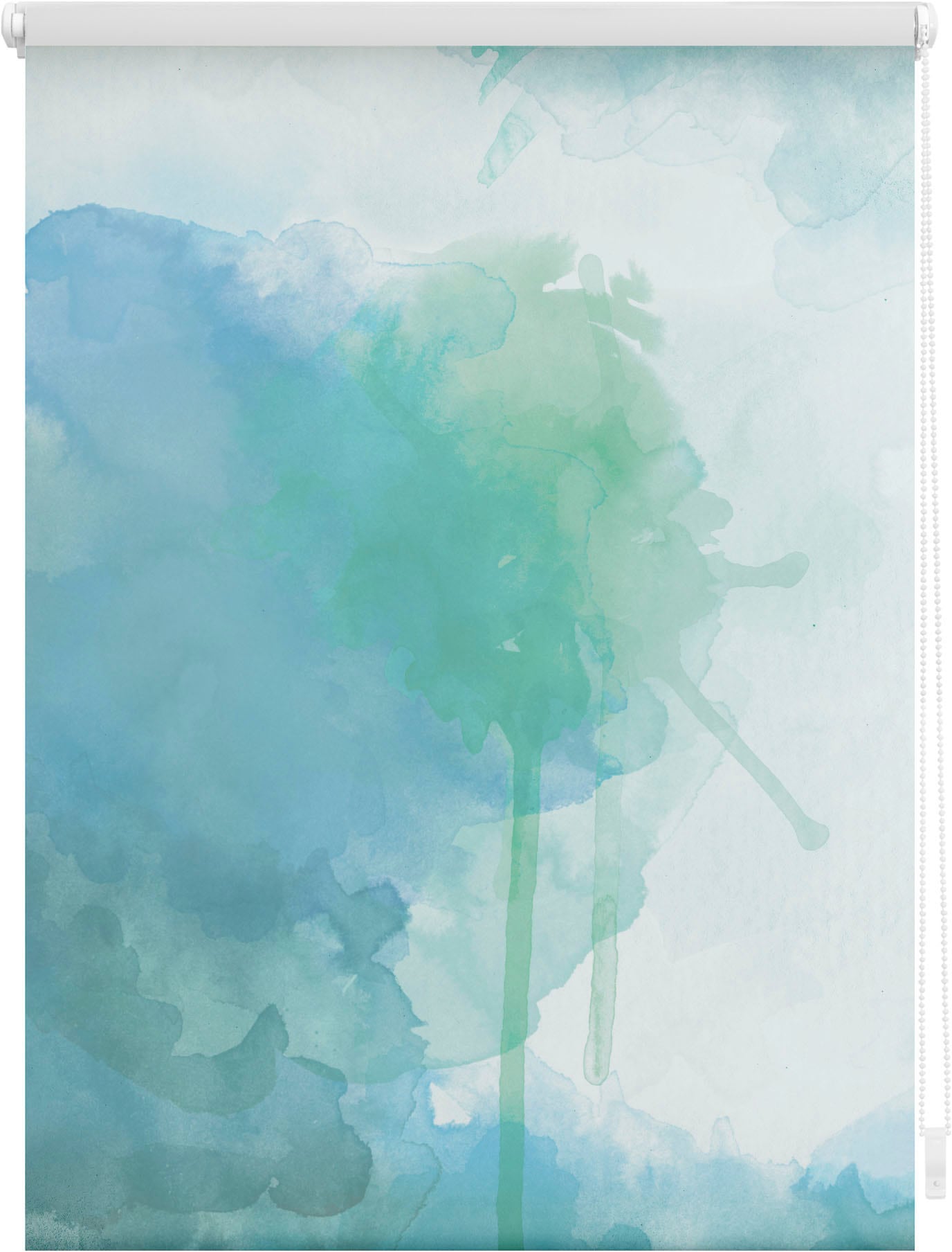 Grün«, BAUR freihängend »Rollo Blau Aquarell Klemmfix, Bohren, ohne verdunkelnd, | - auf Seitenzugrollo LICHTBLICK ORIGINAL Verdunkelung, Verdunkelung-energiesparend, Rechnung