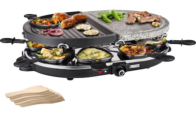 Raclette »8 Oval Stone & Grill Party - 162710«, 8 St. Raclettepfännchen, 1200 W