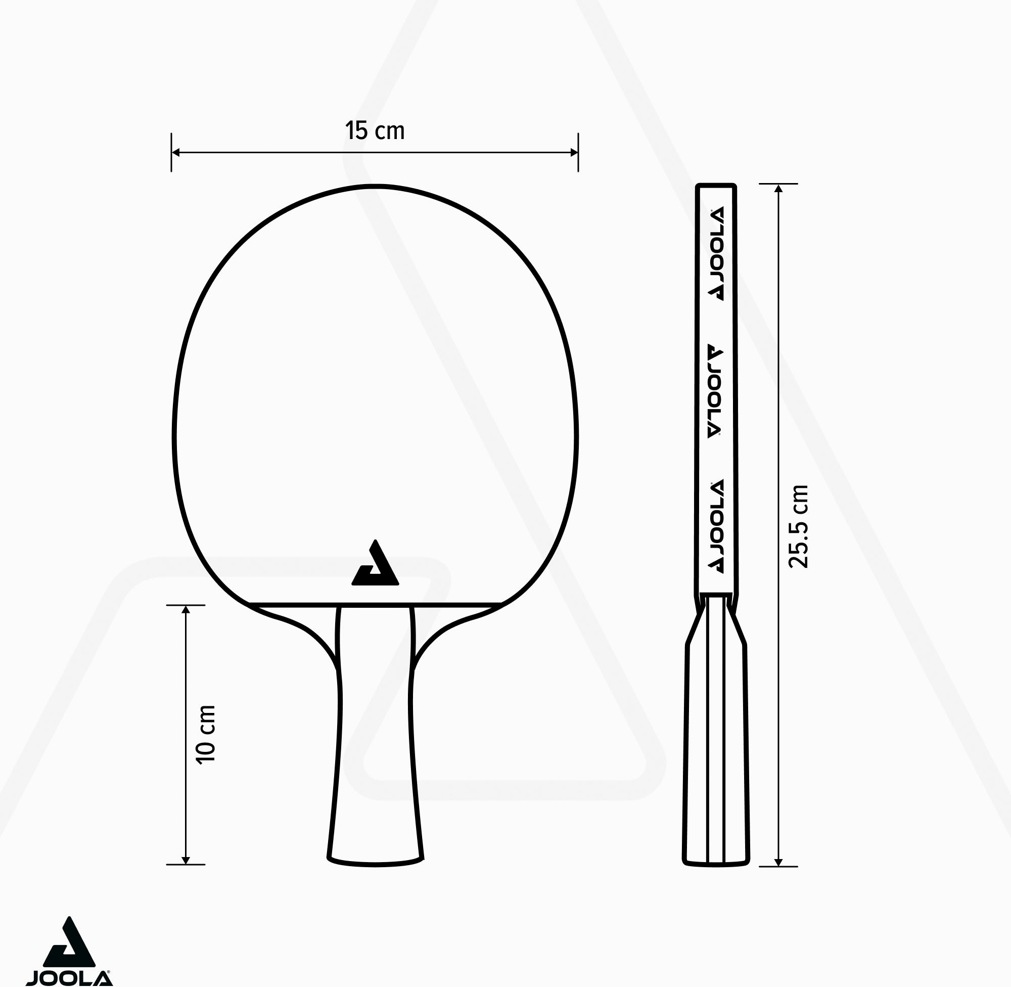 Joola Tischtennisschläger »TT-BAT Carbon Speed«, (Set, mit Bällen-mit Schlägerhülle)
