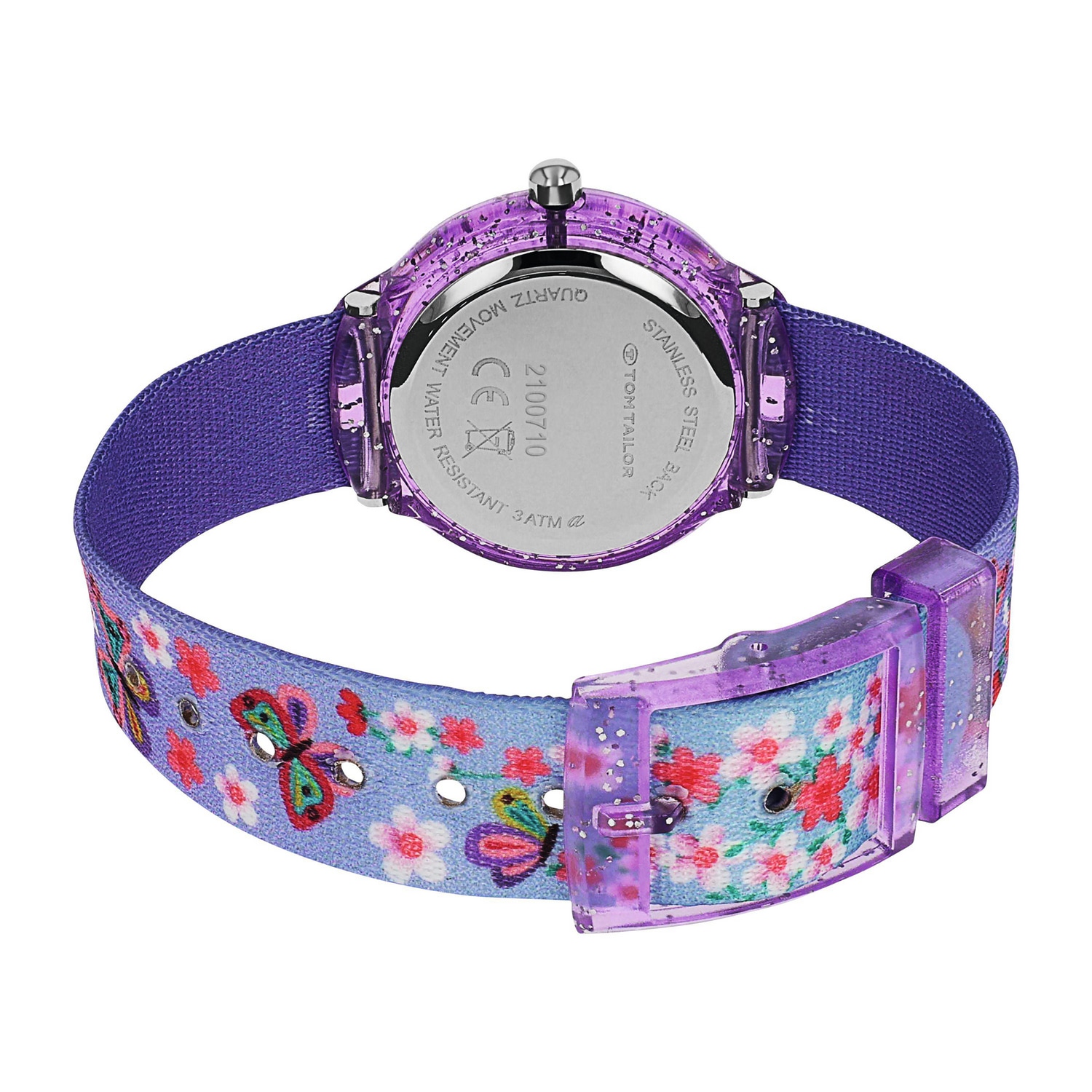TOM TAILOR Quarzuhr Armbanduhr, Kinderuhr, Mädchen, analog, Glassteine