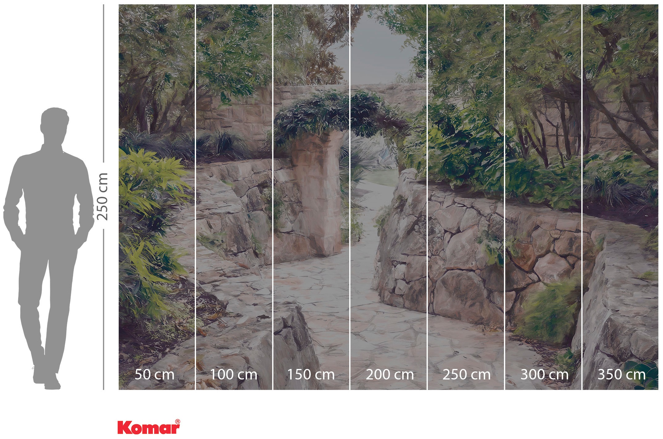 Komar Vliestapete »Digitaldruck Vlies - Passage - Größe 350 x 250 cm«, bedruckt, Wohnzimmer, Schlafzimmer