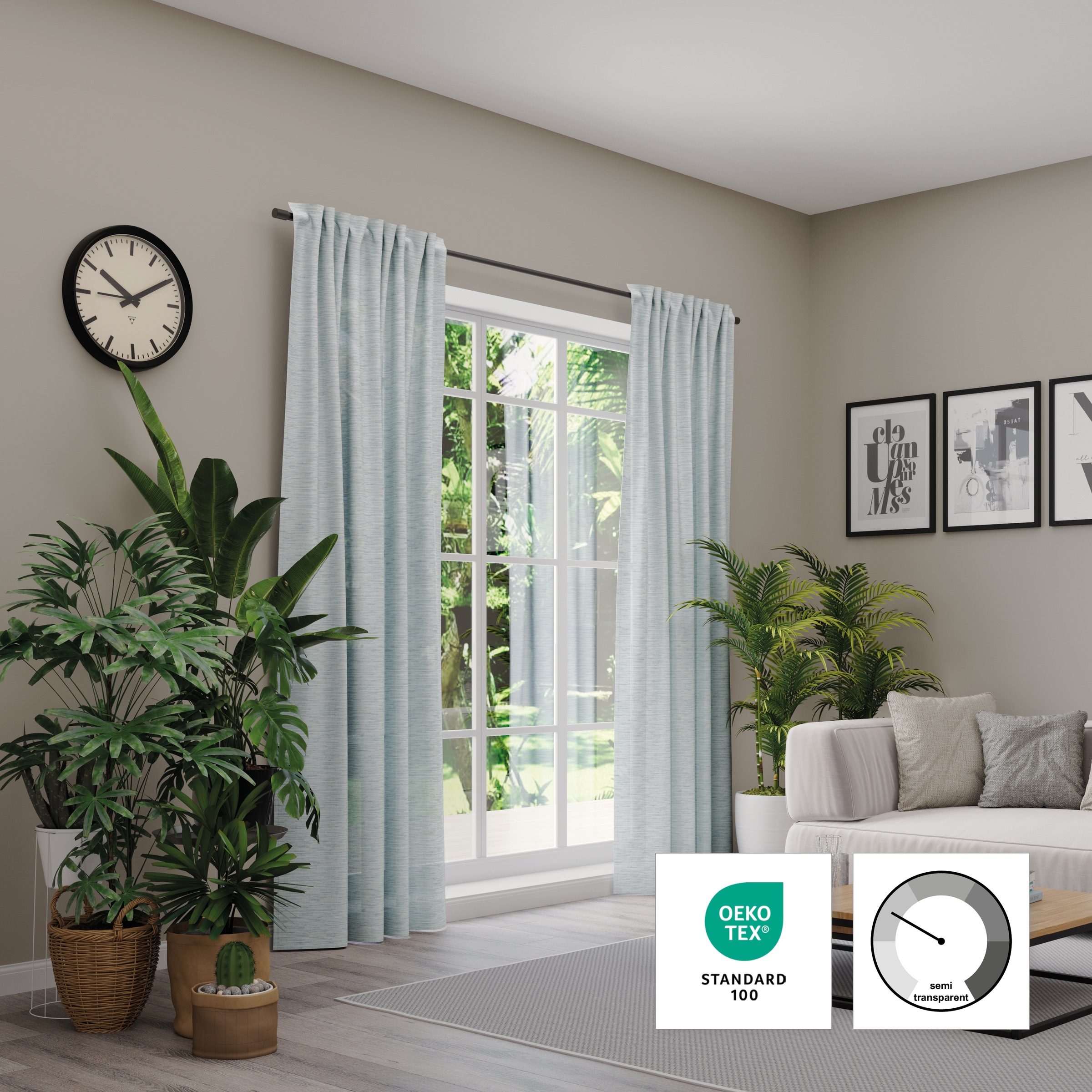 Neutex for you Vorhang "Biella" verdeckte Schlaufen 1 Stk. tlg. HxB: 245x14 günstig online kaufen