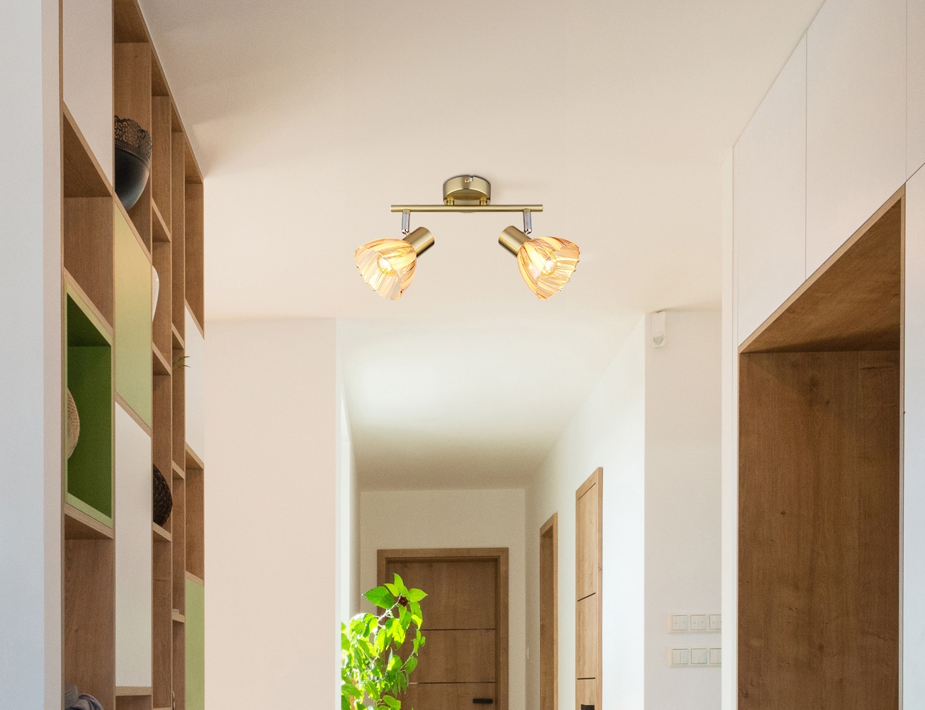 GLOBO LIGHTING Deckenstrahler »ZACHERY« E14 1 Stk. Spot Deckenspot Flur Schlafzimmer Wohnzimmer