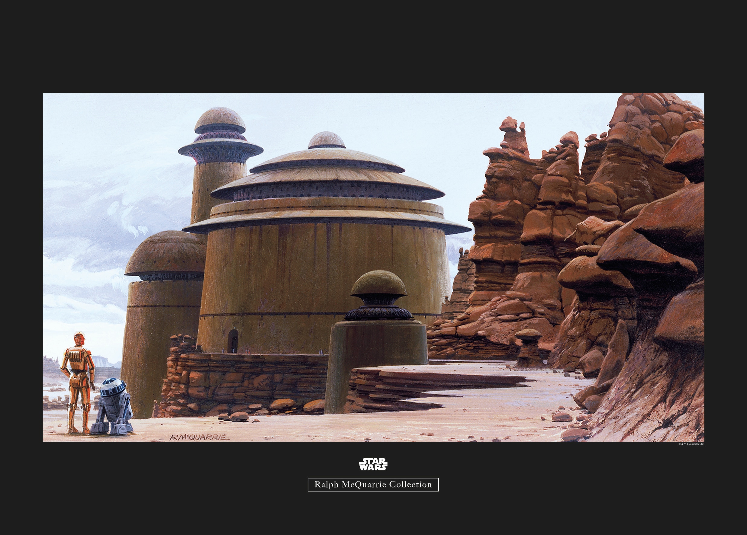 Komar Bild "Star Wars Classic RMQ Jabbas Palace" Star Wars 1 Stk. tlg. Wandbild zur Dekoration im Kinderzimmer - ohne Rahmen