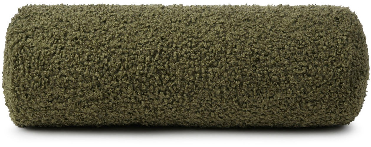 Nackenrolle GÖZZE, B:60cm H:19cm L:20cmdunkelgrün, Polyester, Funktionskissen, "Curly Kissenrolle Rolf"