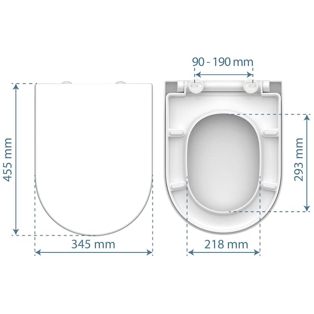 WC-Sitz • FAMILY WHITE • Duroplast • Absenkautomatik • SCHÜTTE