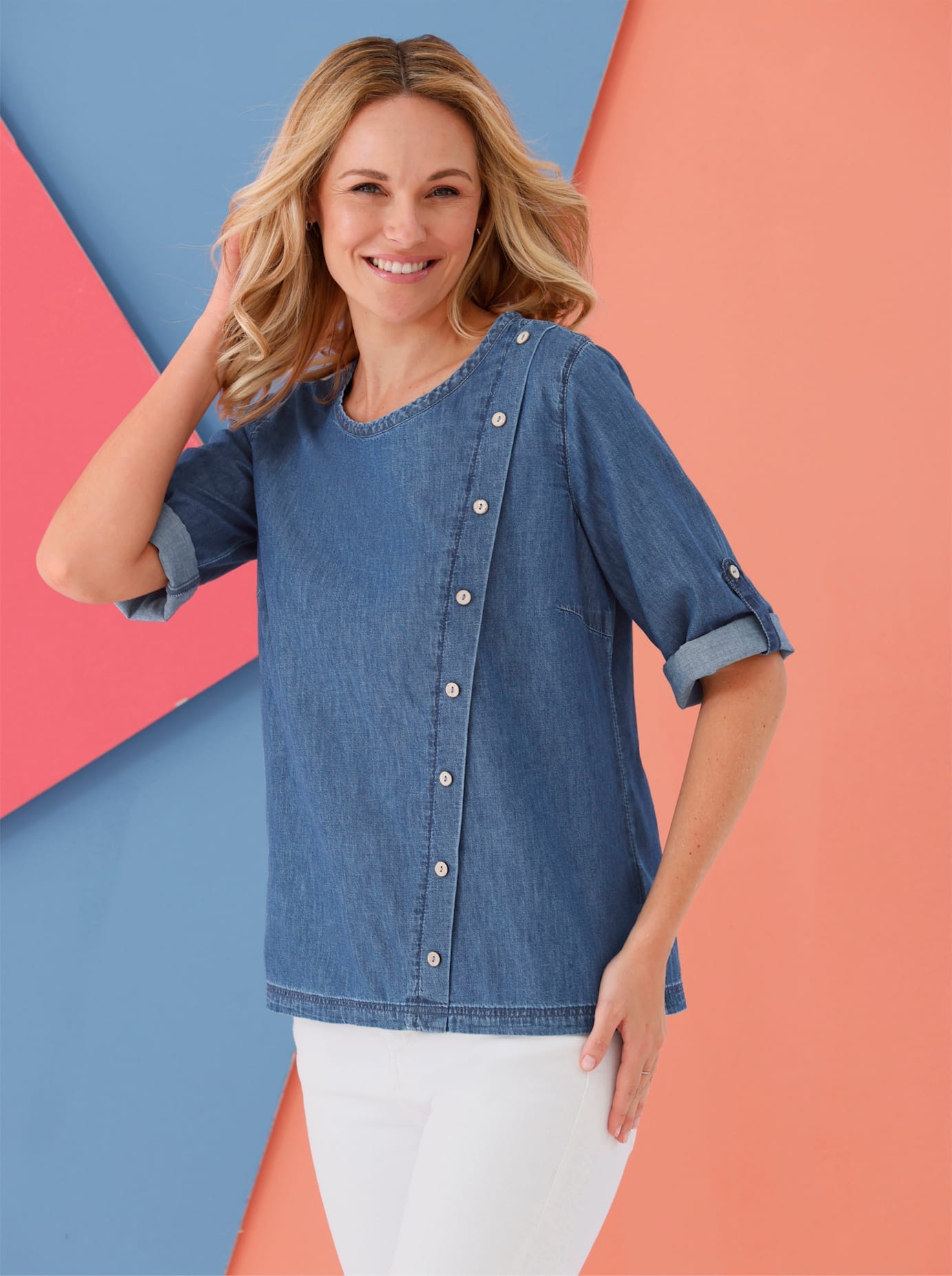 Classic Basics Jeansbluse günstig online kaufen