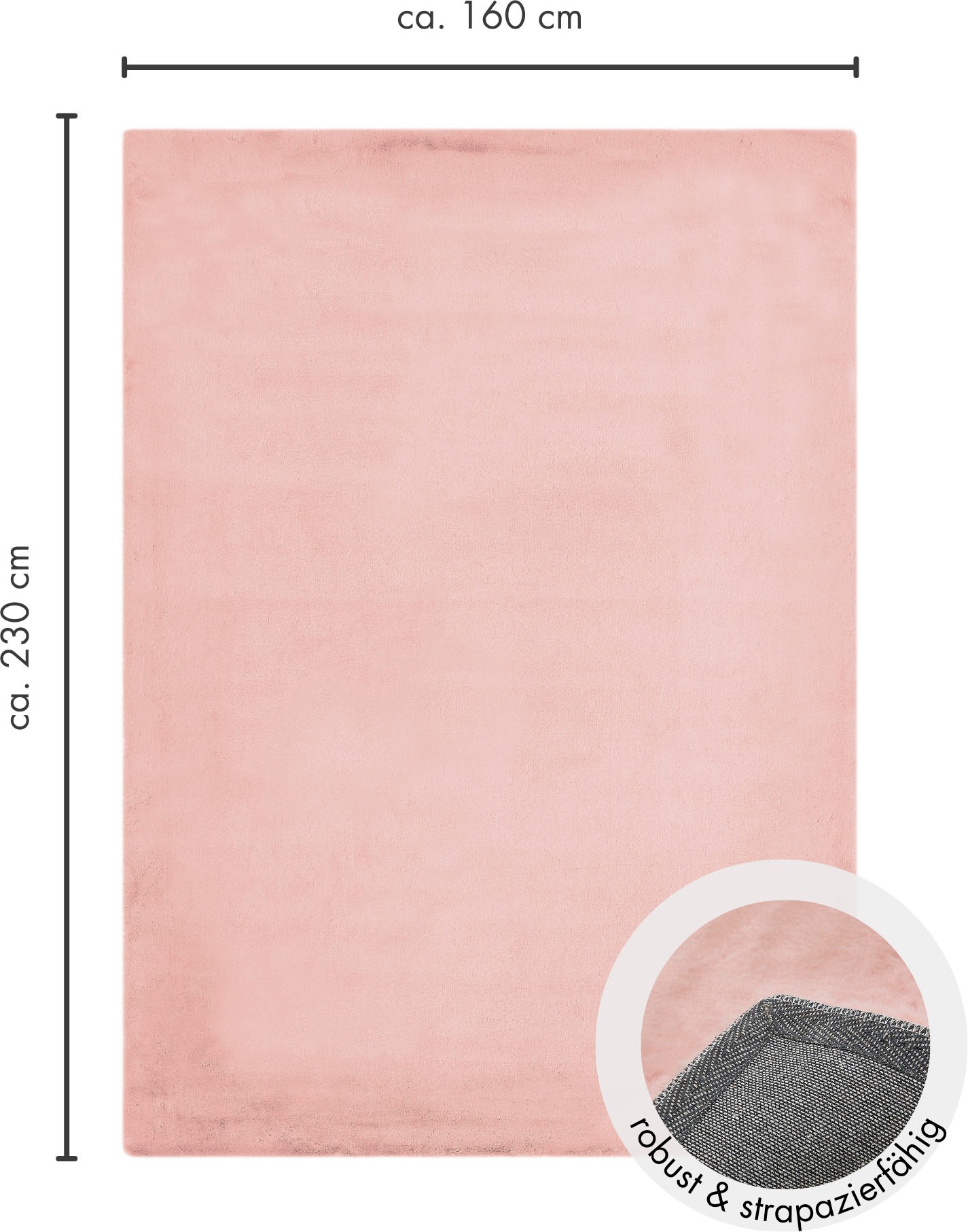 LUXOR living Fellteppich »Novara«, rechteckig, 30 mm Höhe, Kunstfell, Kaninchenfell-Haptik, besonders weicher Hochflor