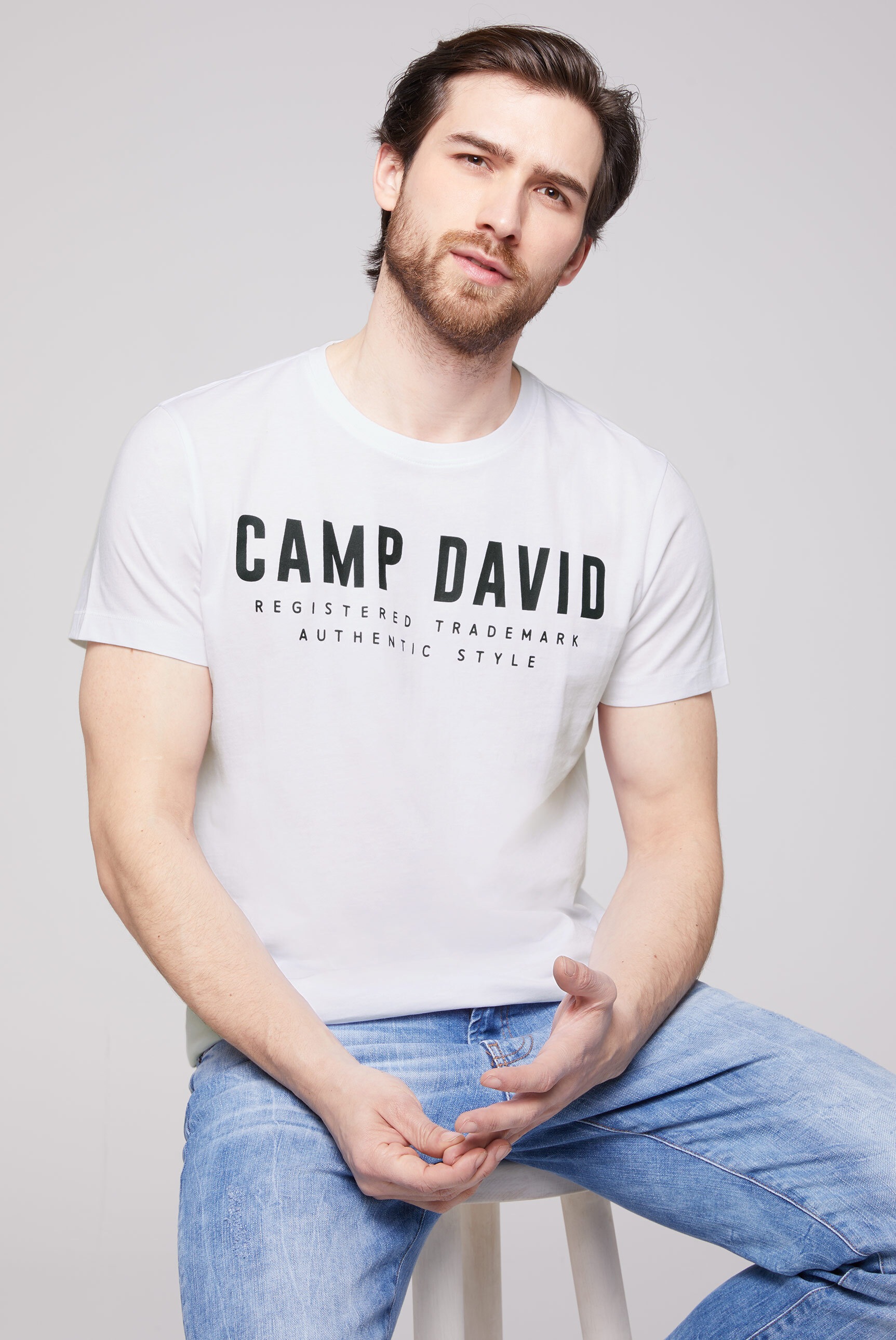 CAMP DAVID Rundhalsshirt, aus Baumwolle ▷ für | BAUR