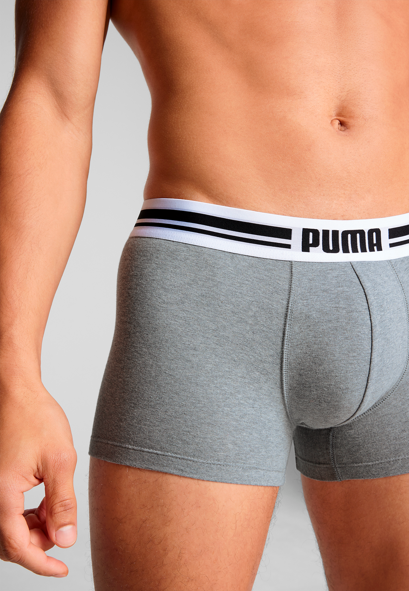 PUMA Boxershorts »PUMA MEN EVERYDAY PLACED LOGO BOXERS 2P«, (2er Pack), mit elastischem Logobund
