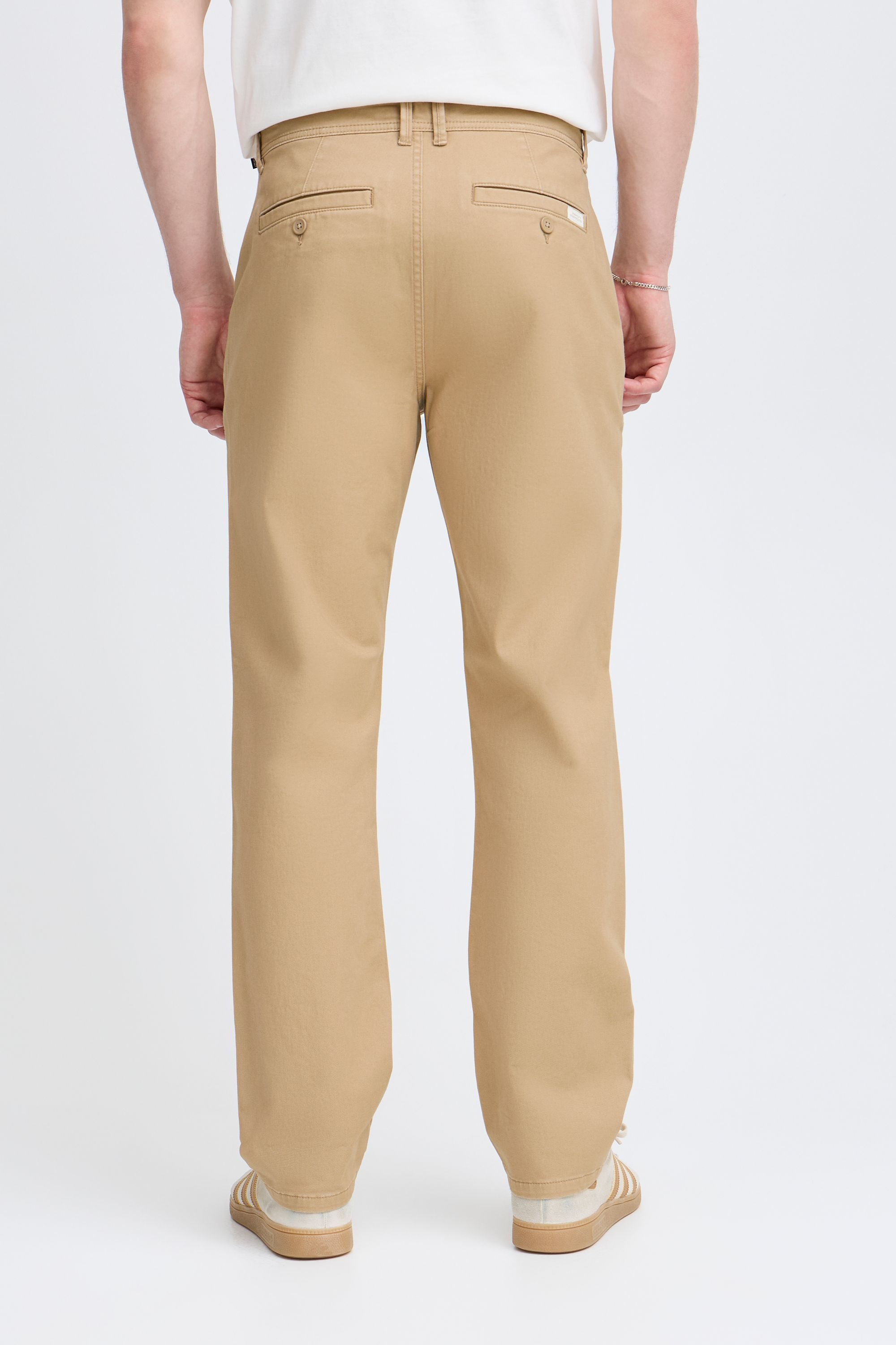 Chinohose BLEND "Chinohose BHMORGAN wovenpant", Herren, Gr. 34, Länge 32, braun (cornstalk), Obermaterial: 98% Baumwolle CO. 2% Elasthan EL., Hosen Chinohose 6