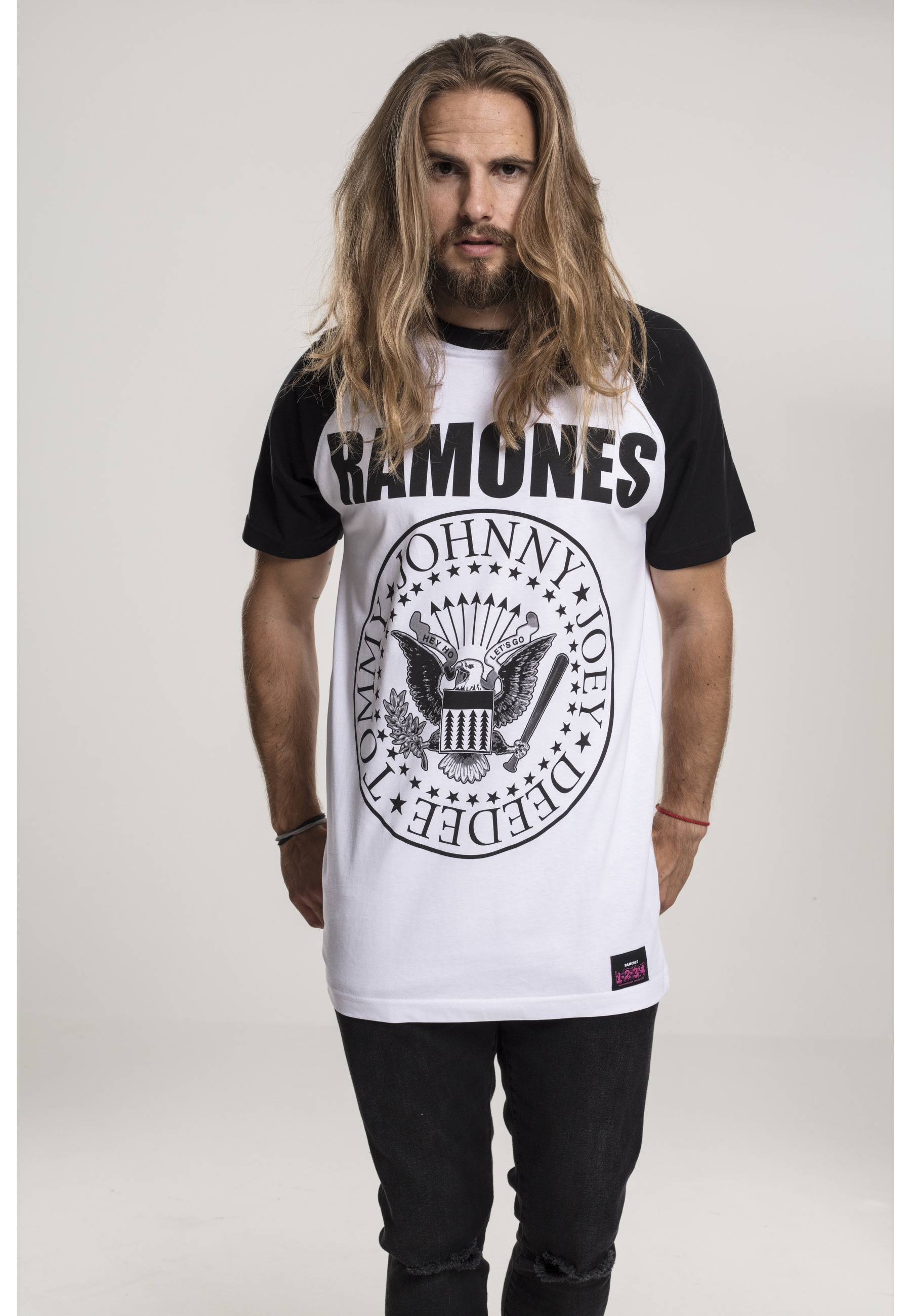 Merchcode T-Shirt »Merchcode Herren Ramones Circle Raglan Tee« 1 Stk.