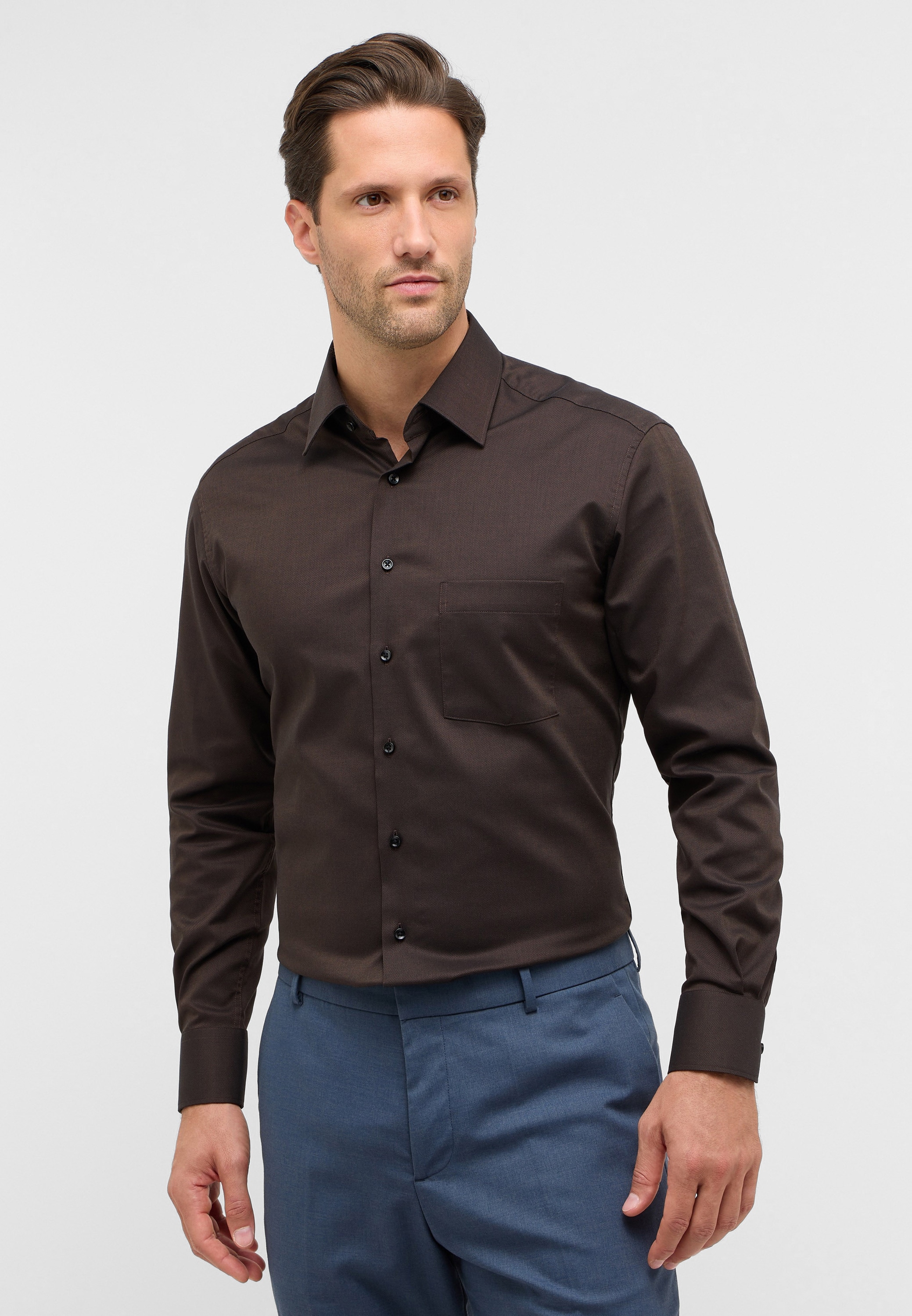 Eterna Langarmhemd "MODERN FIT" NON IRON (bügelfrei) günstig online kaufen