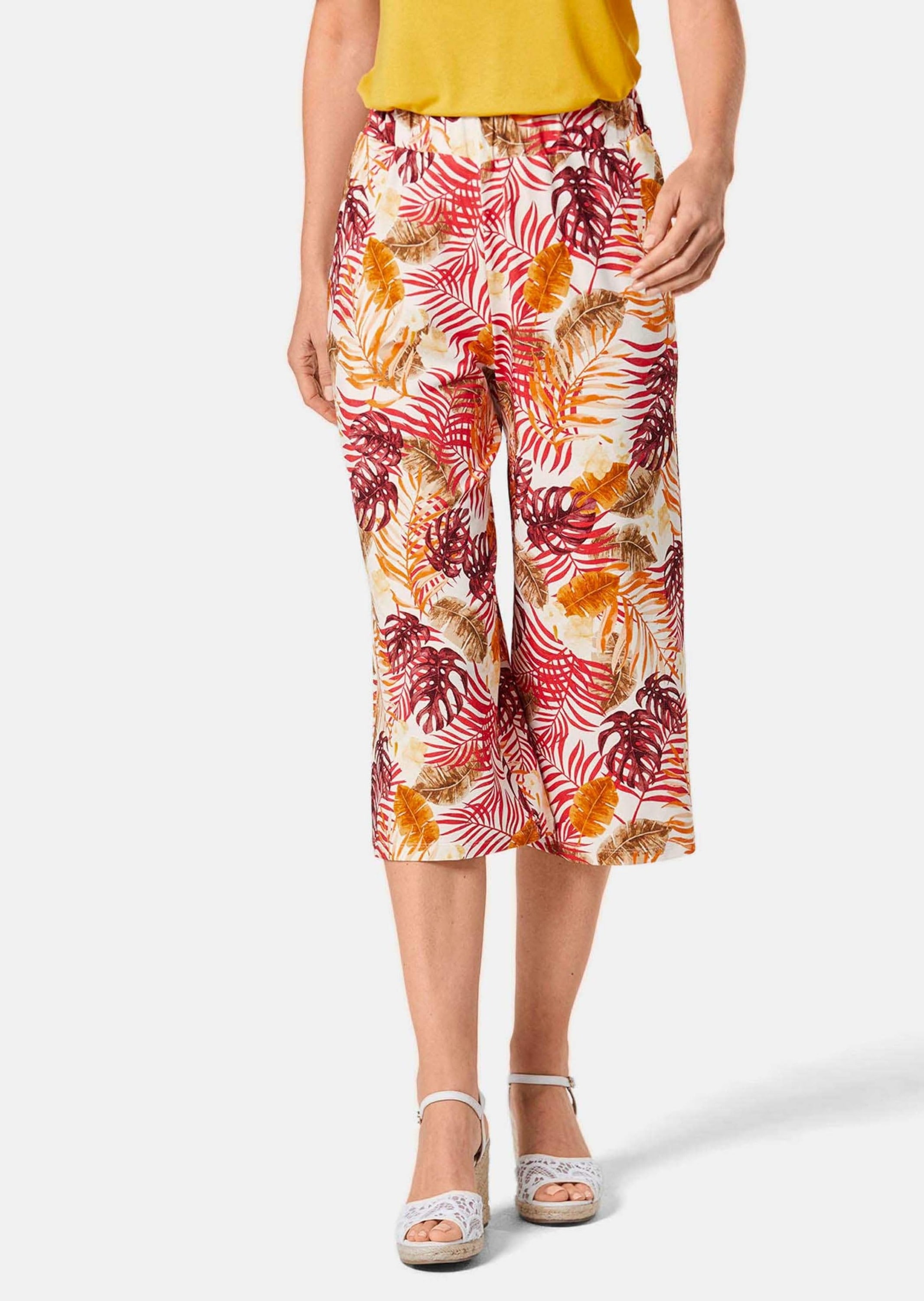 GOLDNER 2-in-1-Hose »Druckhose Louisa Attraktive Druckhose Louisa mit weichem Fall«
