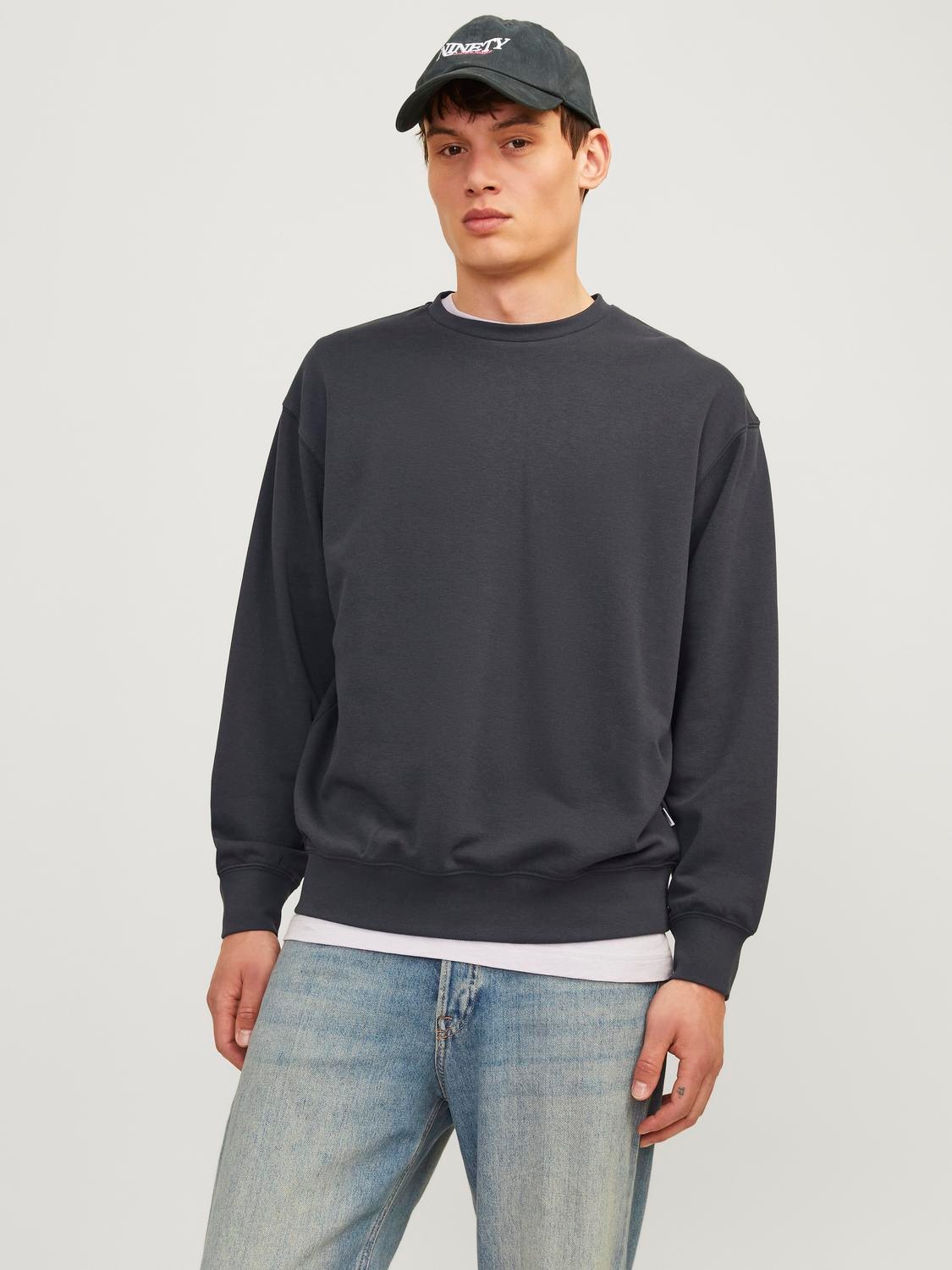 Sweatshirt »JJECHARGE SWEAT CREW NECK NOOS«, mit Rippbündchen