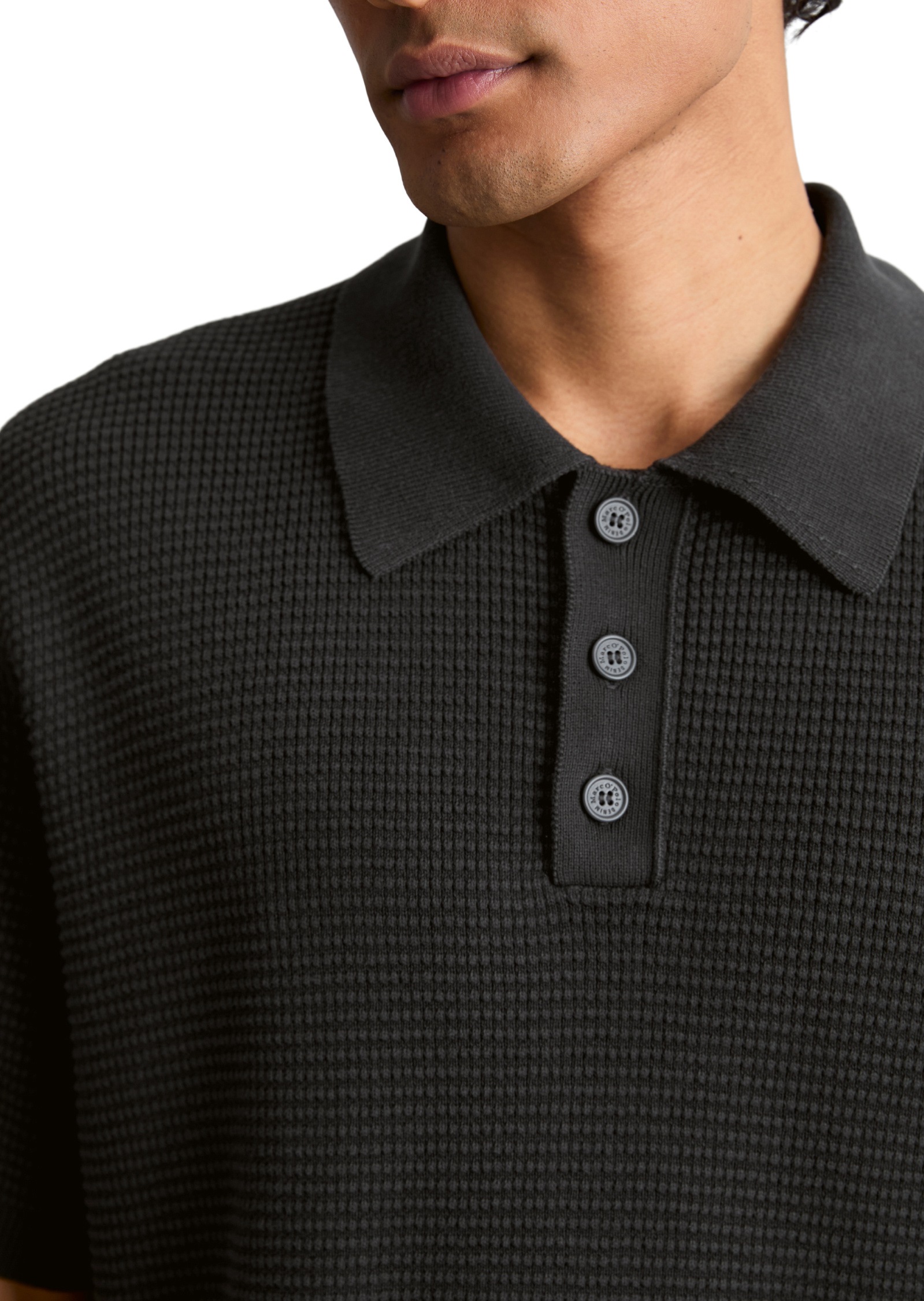 Marc O'Polo DENIM Poloshirt »mit Waffelstruktur«