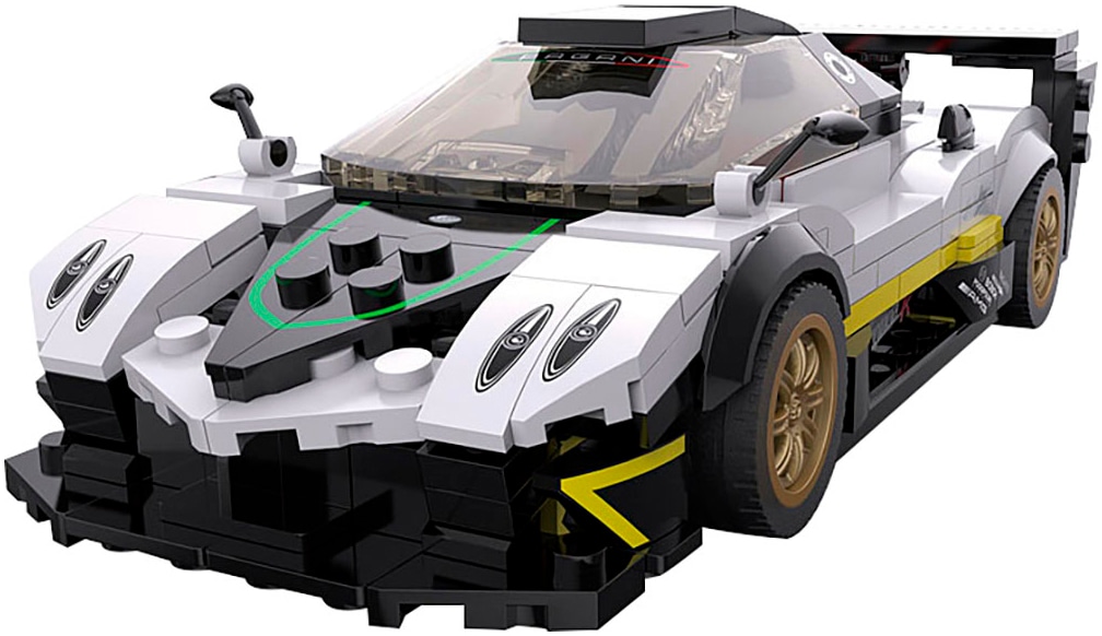 Konstruktions-Spielset »Pagani Zonda R 1:28 weiß Bricks«, (387 St.), im Maßstab 1:28,...