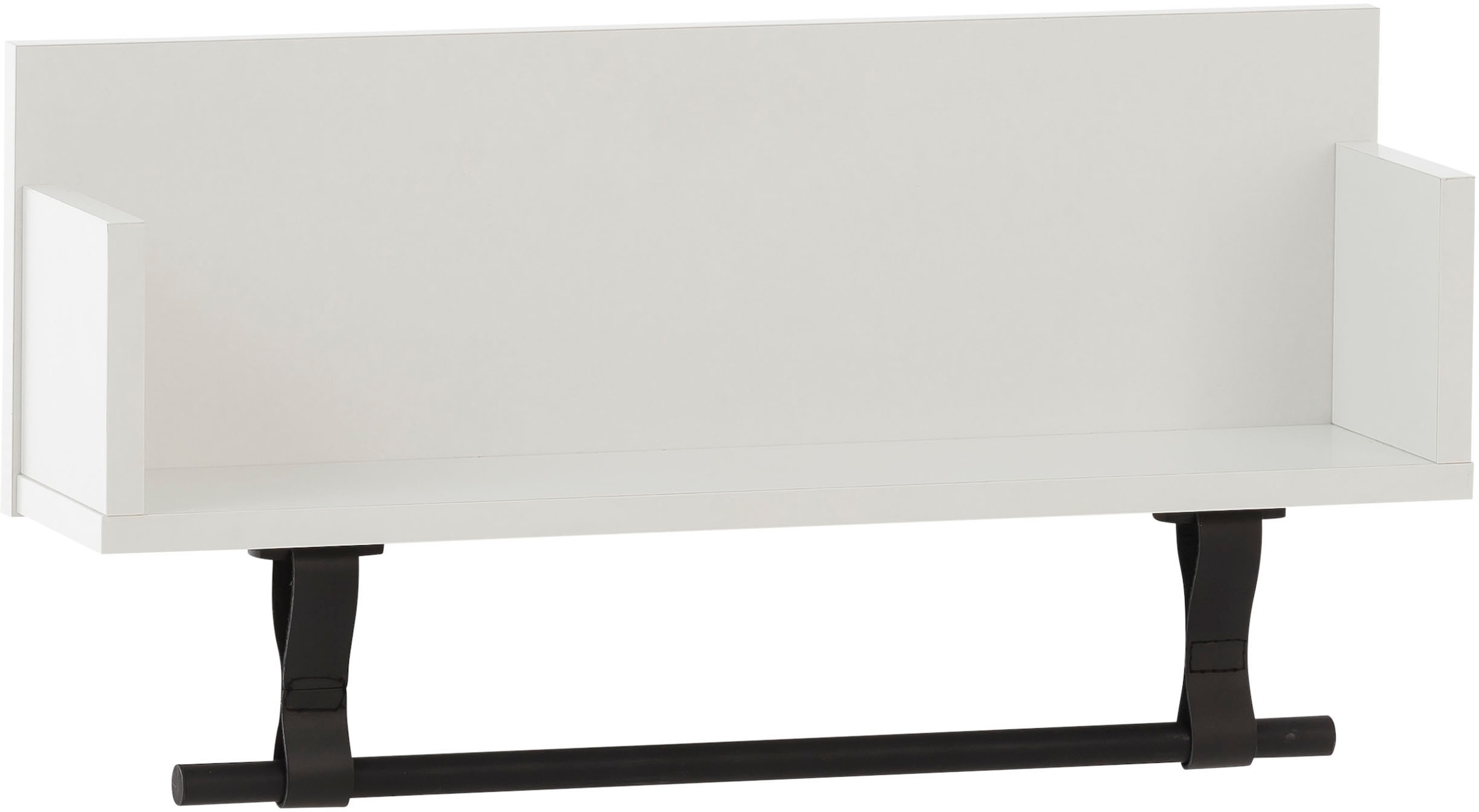 welltime Wandregal "Ella, Breite 59 cm", Mit Kleiderstange aus Kunststoff u günstig online kaufen