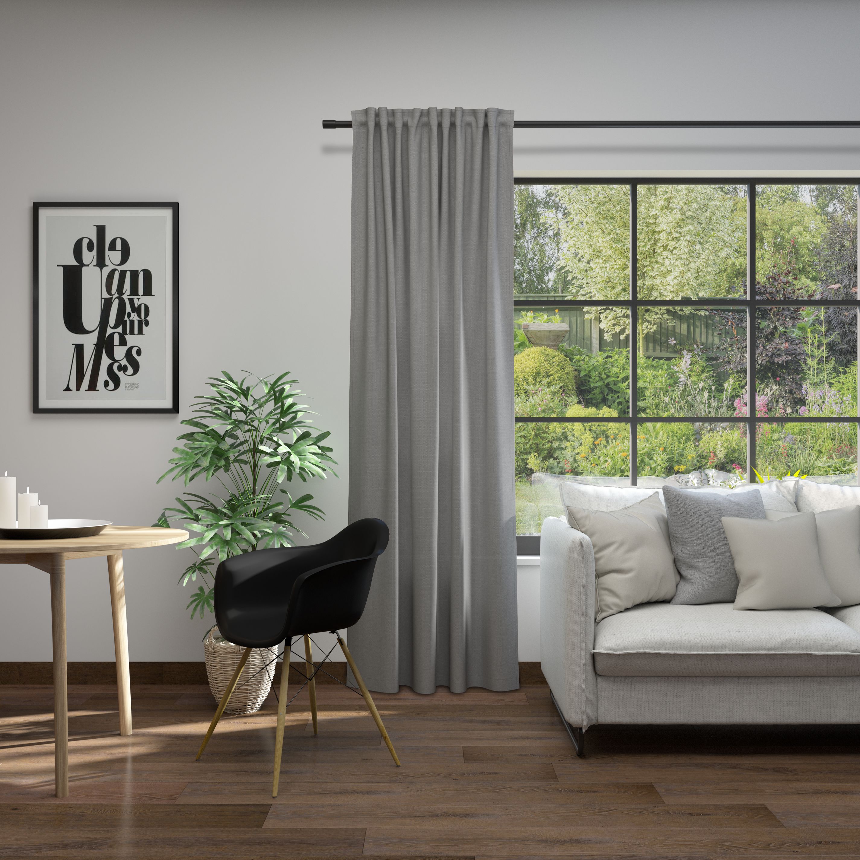 Neutex for you Vorhang "Linessa" verdeckte Schlaufen 1 Stk. tlg. Schal mit verdeckten Schlaufen, Breite 137 cm, nach Maß