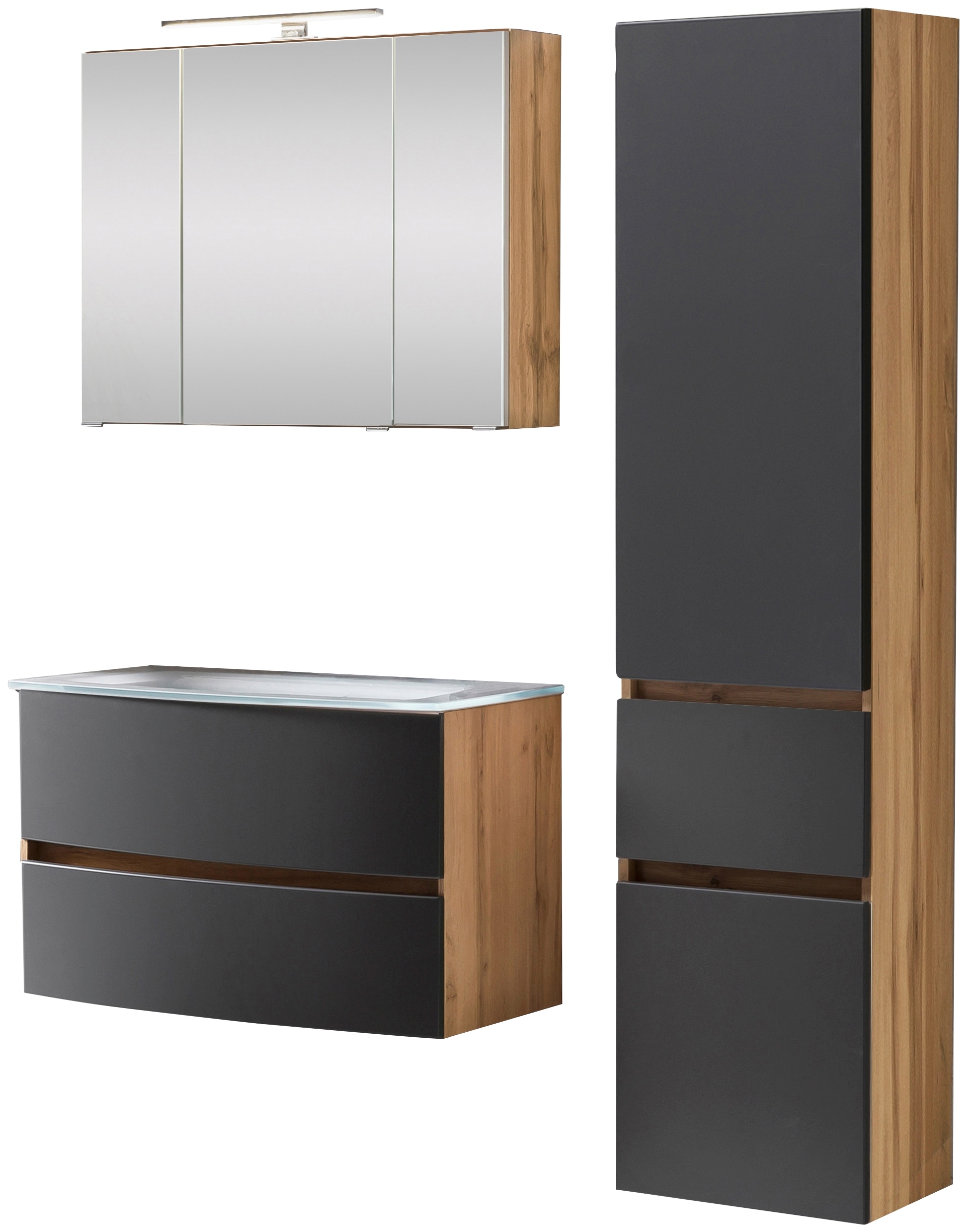 welltime Badezimmer-Set "Kaunas" Set, 3 Stk. tlg. günstig online kaufen