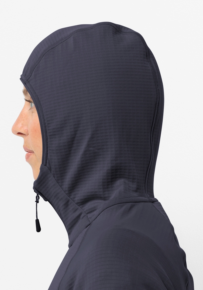 Jack Wolfskin Fleecejacke »KOLBENBERG HOODED FZ W«, mit Kapuze