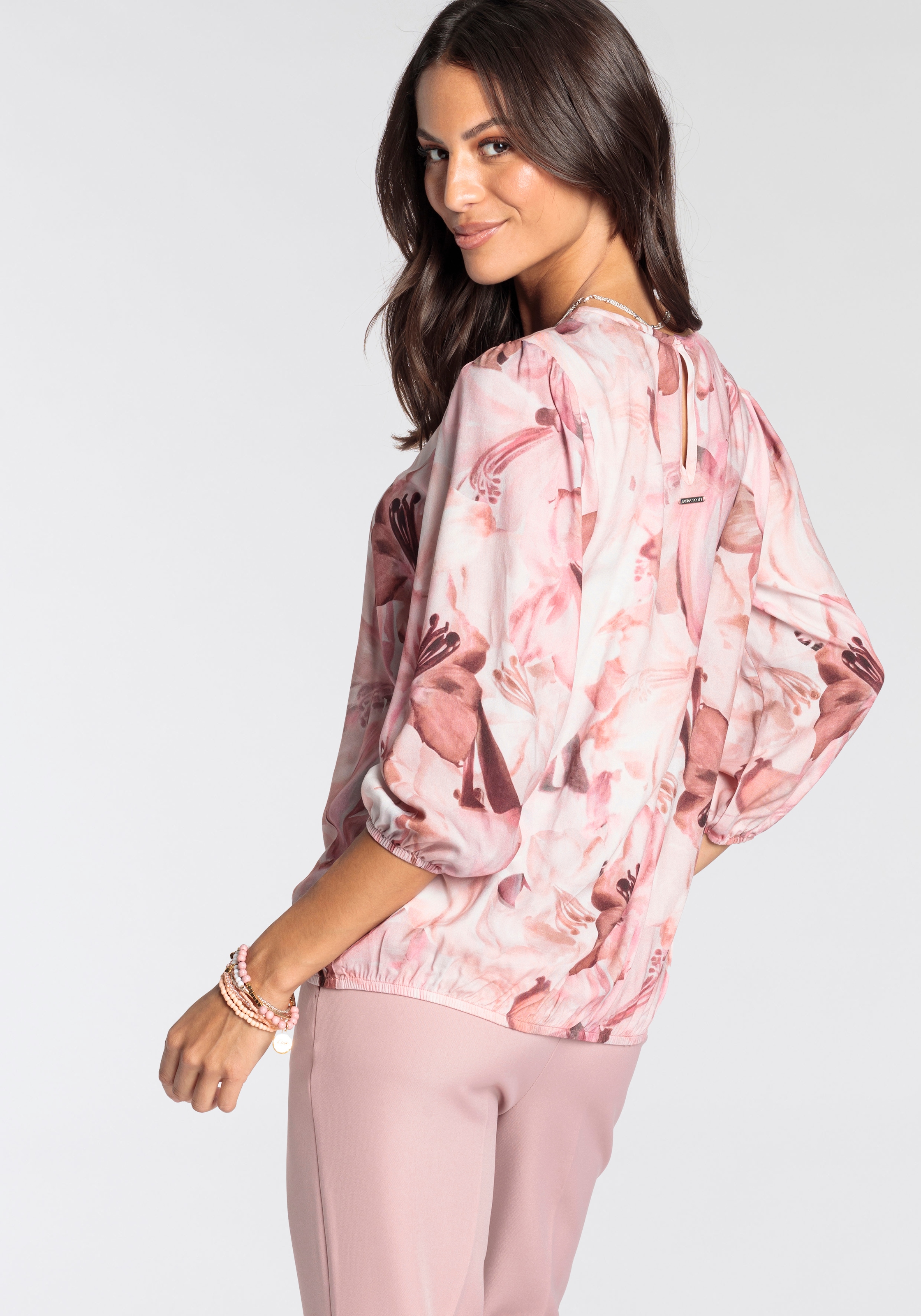 Laura Scott Druckbluse mit femininen Blumen-Print - NEUE KOLLEKTION günstig online kaufen