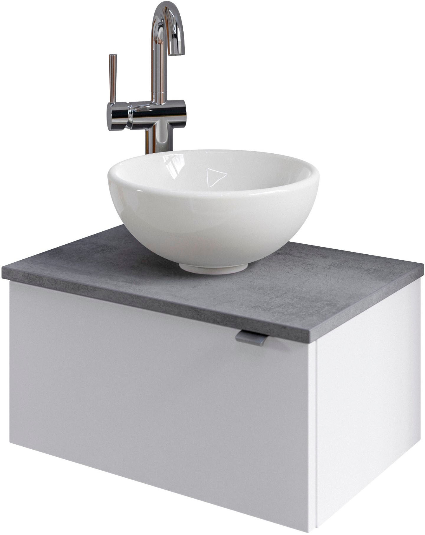 Saphir Badmöbel-Set »Serie 6915«, (4 St.), Gäste-Bad, 51 cm breit, mit LED-Spiegel und 1 Tür