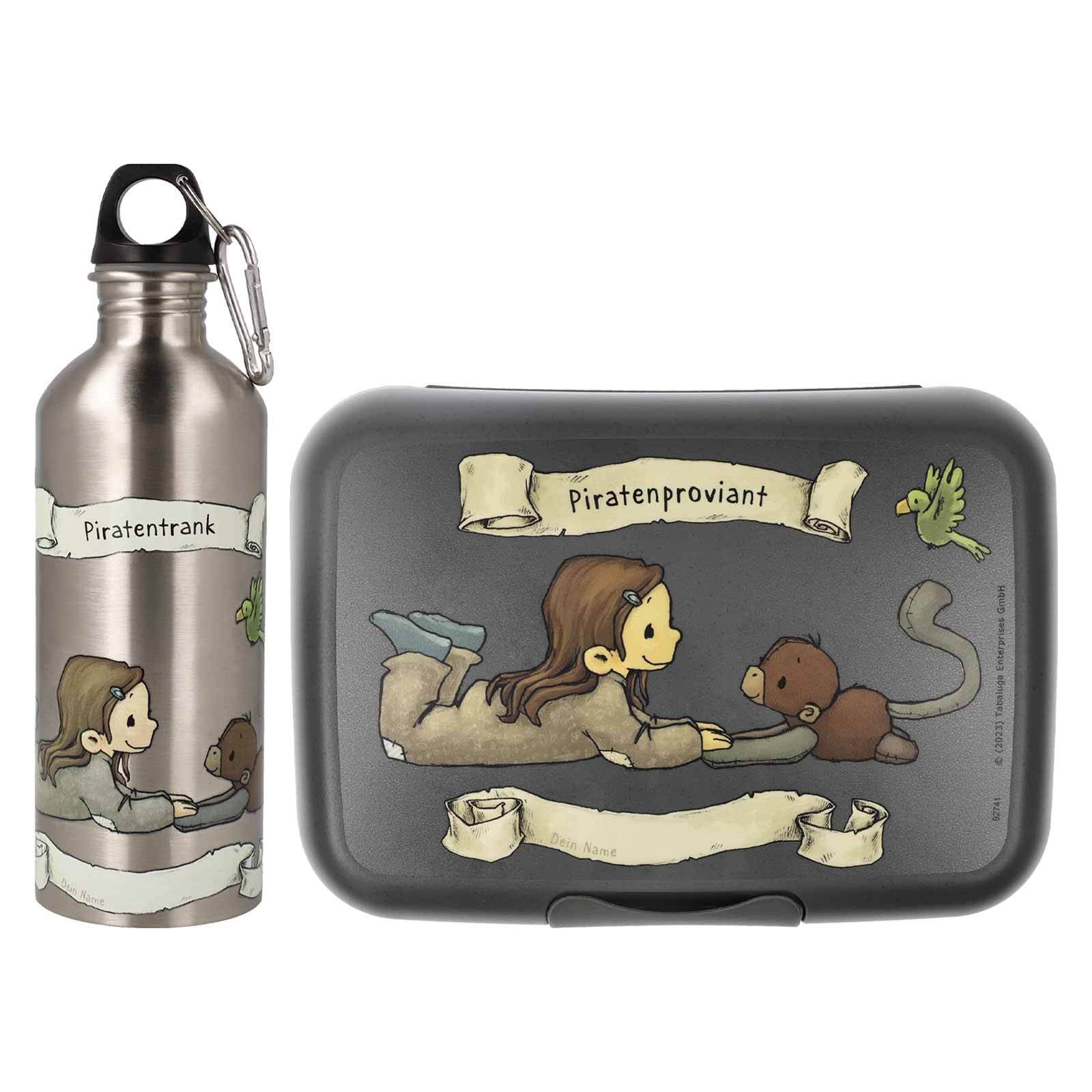 GOEBEL Lunchbox "Lunch-Set Anouk Piratenverpflegung bunt", B/H/L: 2cm x 2cm x 2cm, bunt, Lebensmittelaufbewahrungsbehälter, Handwäsche wird empfohlen
