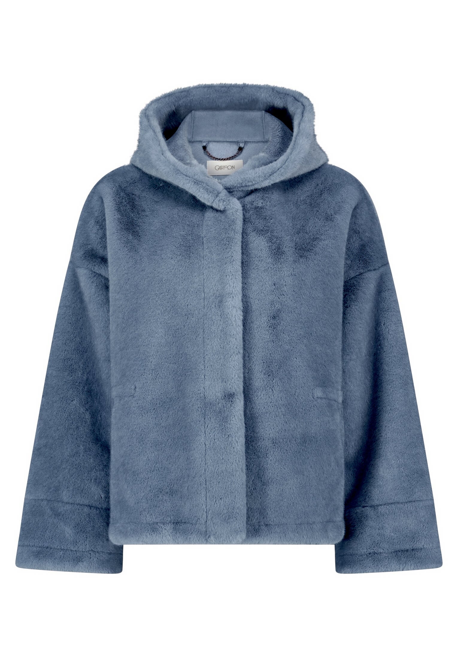 Cartoon Fellimitatjacke »Damen mit Kapuze« mit Kapuze