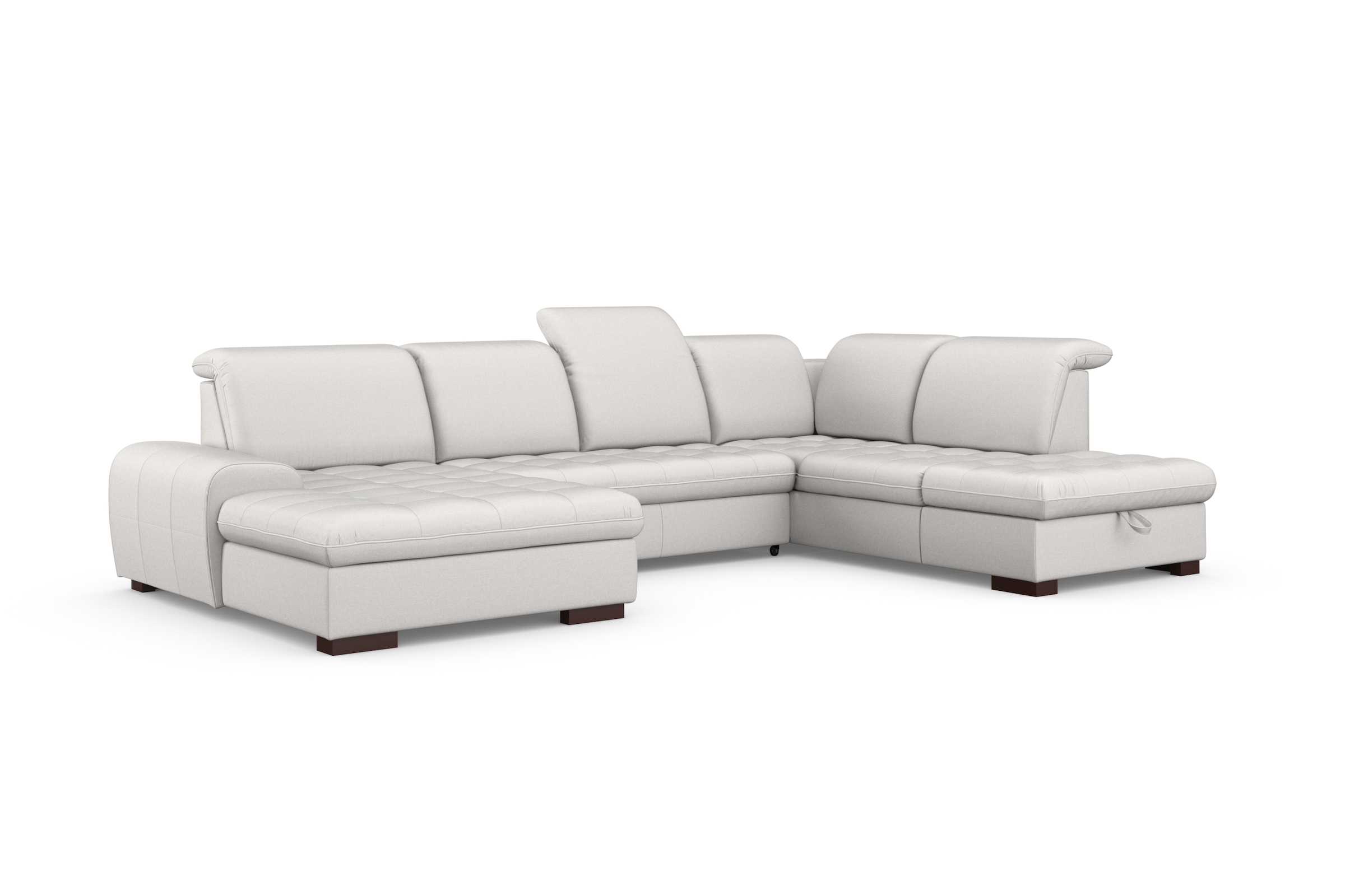 sit&more Wohnlandschaft »Luxor U-Form«, wahlweise mit Bettfunktion, Bettkasten und Kopfteilverstellung