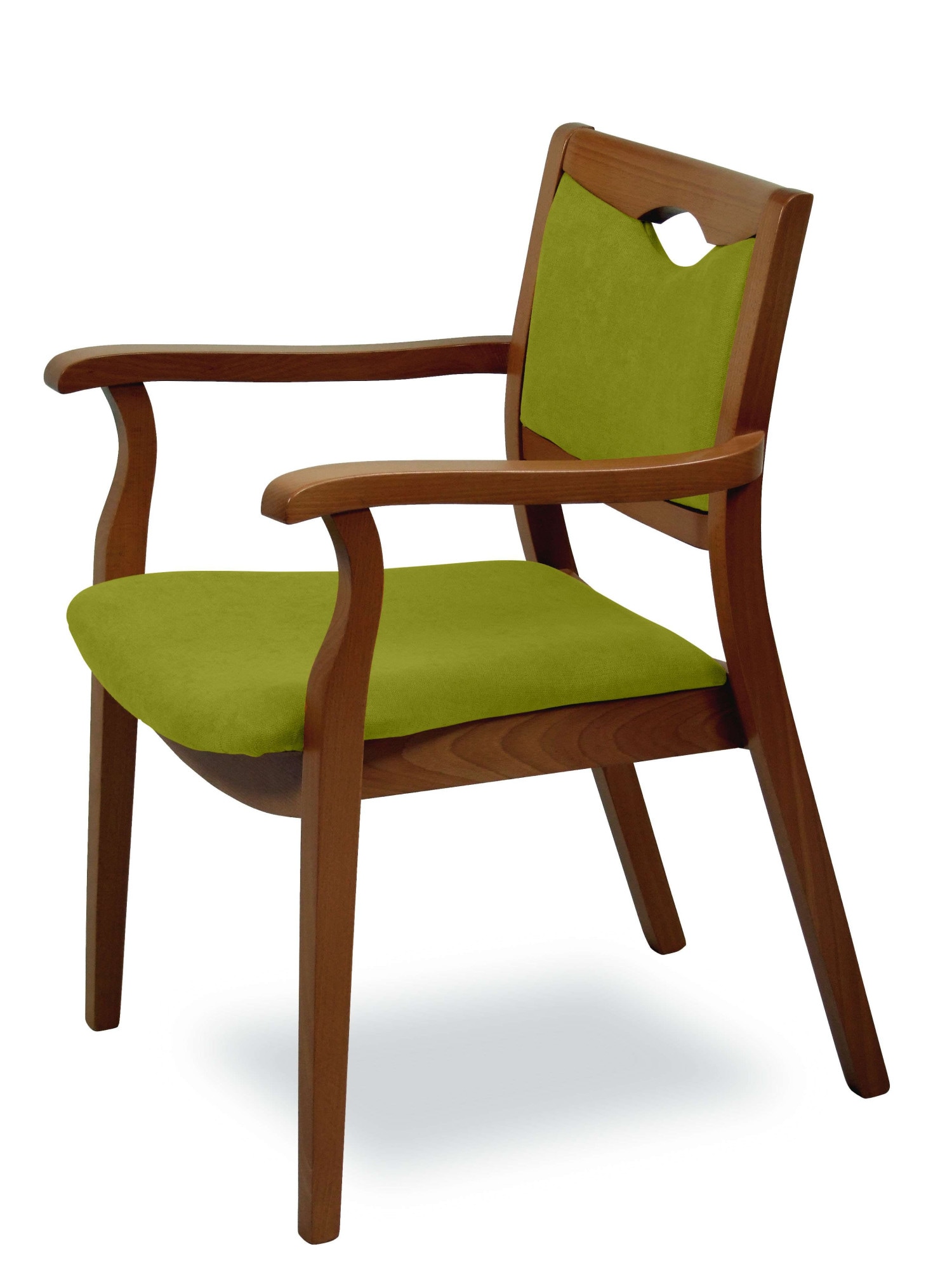 Home affaire Armlehnstuhl "London, Stuhl, Komfortsessel, 3 Gestellfarben, Made in Italy" () 1 Stk.Extra-komfortabel, ergonomisch, fleckenabweisendes Gewebe, Massivholz