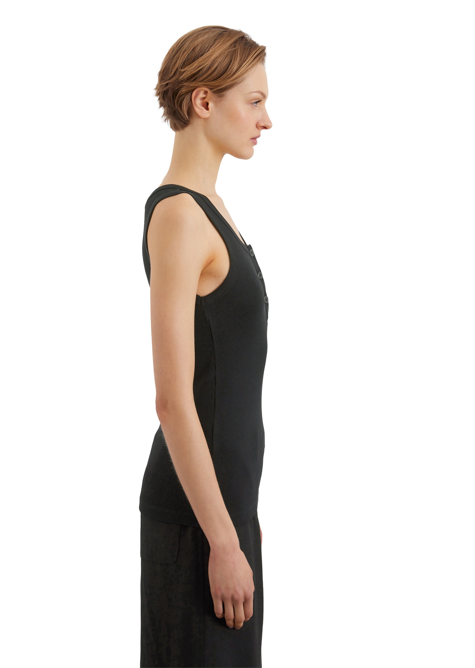 Marc O'Polo T-Shirt »aus elastischem Rippjersey«