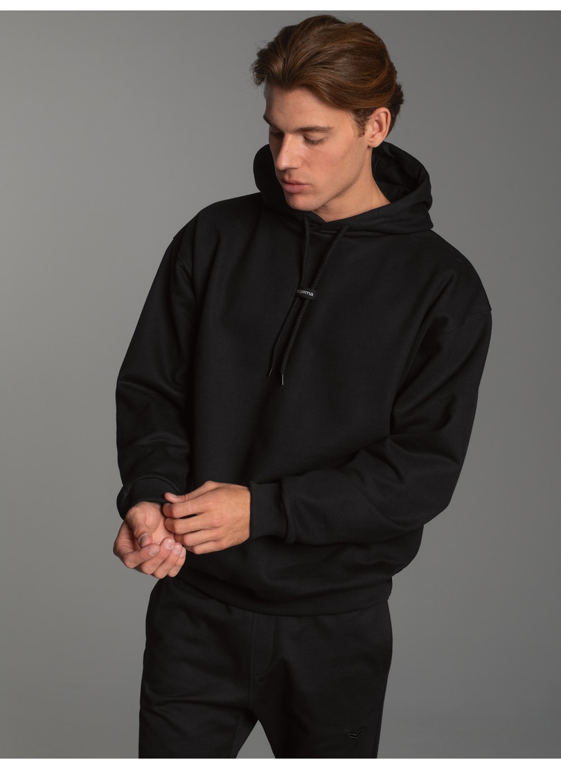 Trigema "TRIGEMA Hoodie mit modischem Logo-Weblabel"