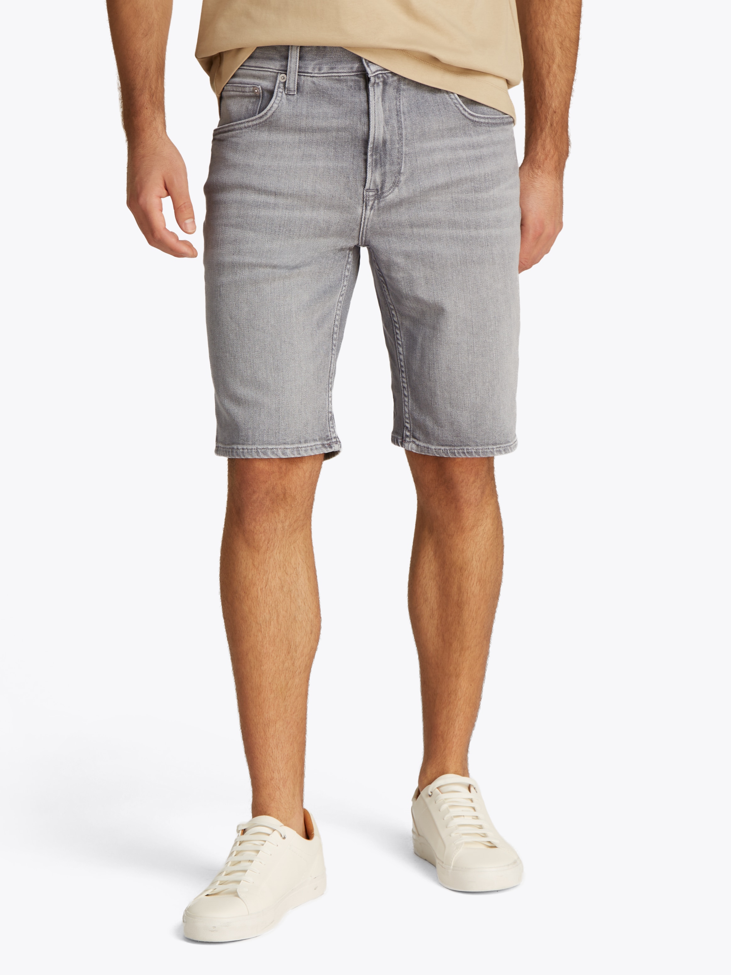 Tommy Hilfiger Shorts "BROOKLYN SHORT MICE GREY", Mit Gürtelschlaufen günstig online kaufen