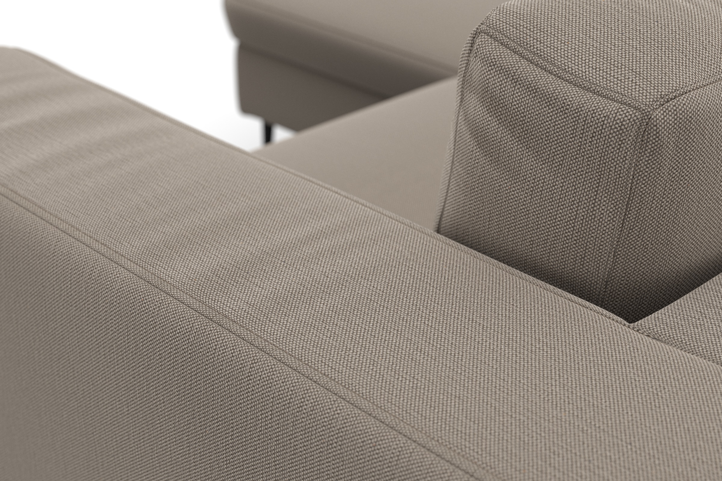 DOMO collection Ecksofa »Modica kompakt und elegant, Breite 244, L-Form«, moderne Optik mit extrabreiter Recamiere, auch in Cord