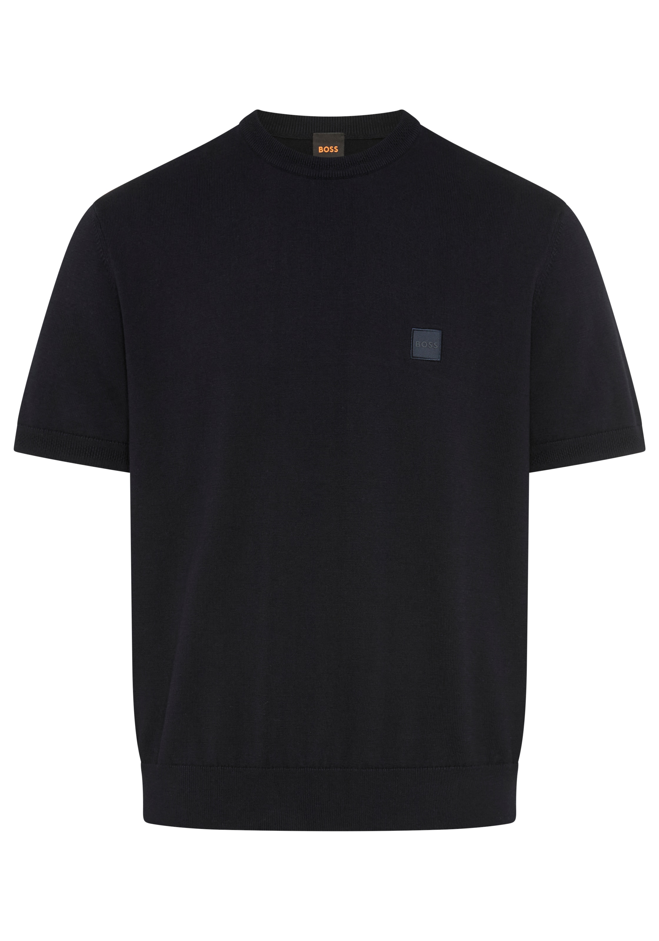 BOSS ORANGE Kurzarmpullover "Kanacho" mit Kaschmir-Anteil, Rundhals günstig online kaufen