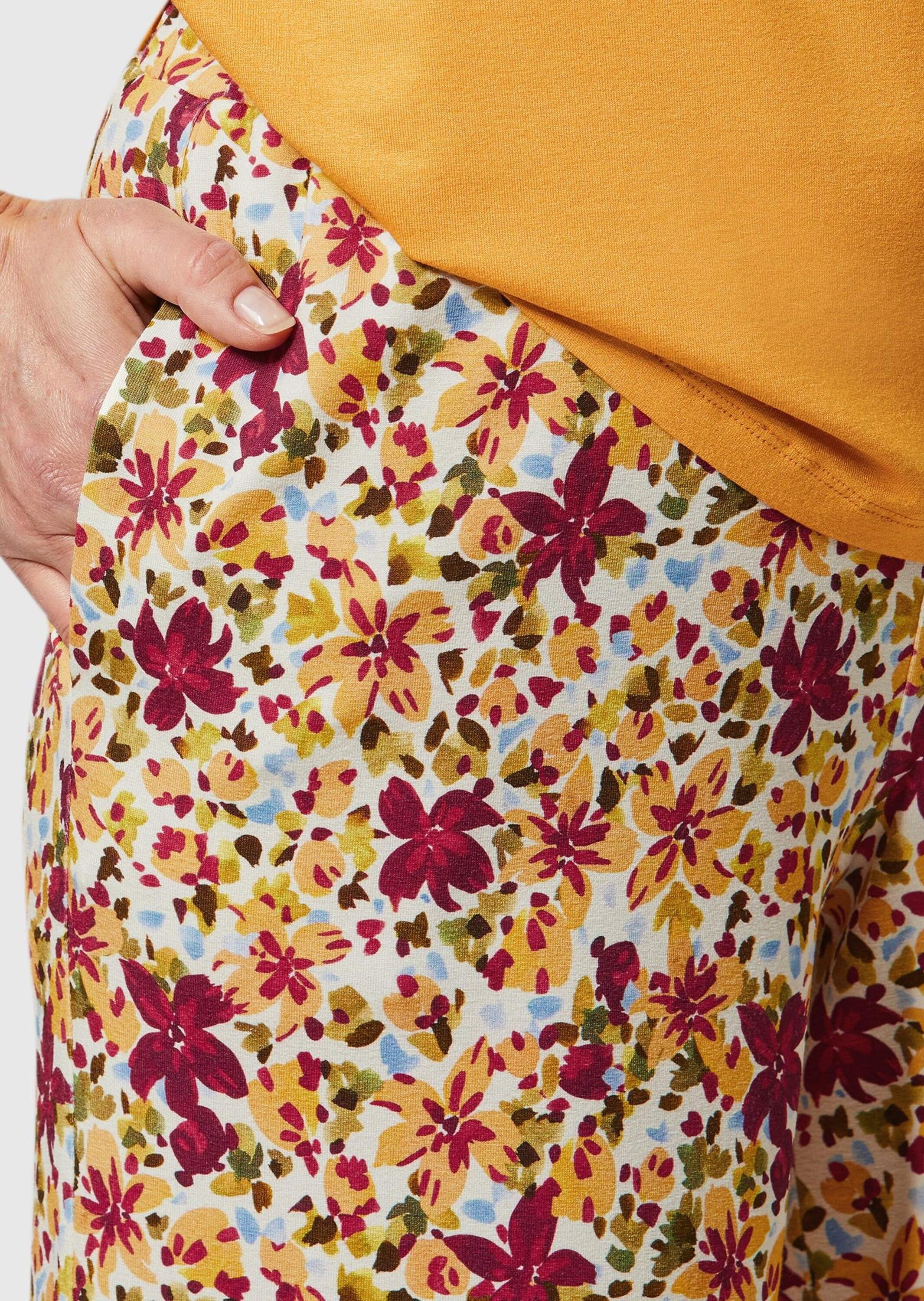 GOLDNER 7/8-Hose »Druckhose Louisa Attraktive Druckhose Louisa mit weichem Fall«