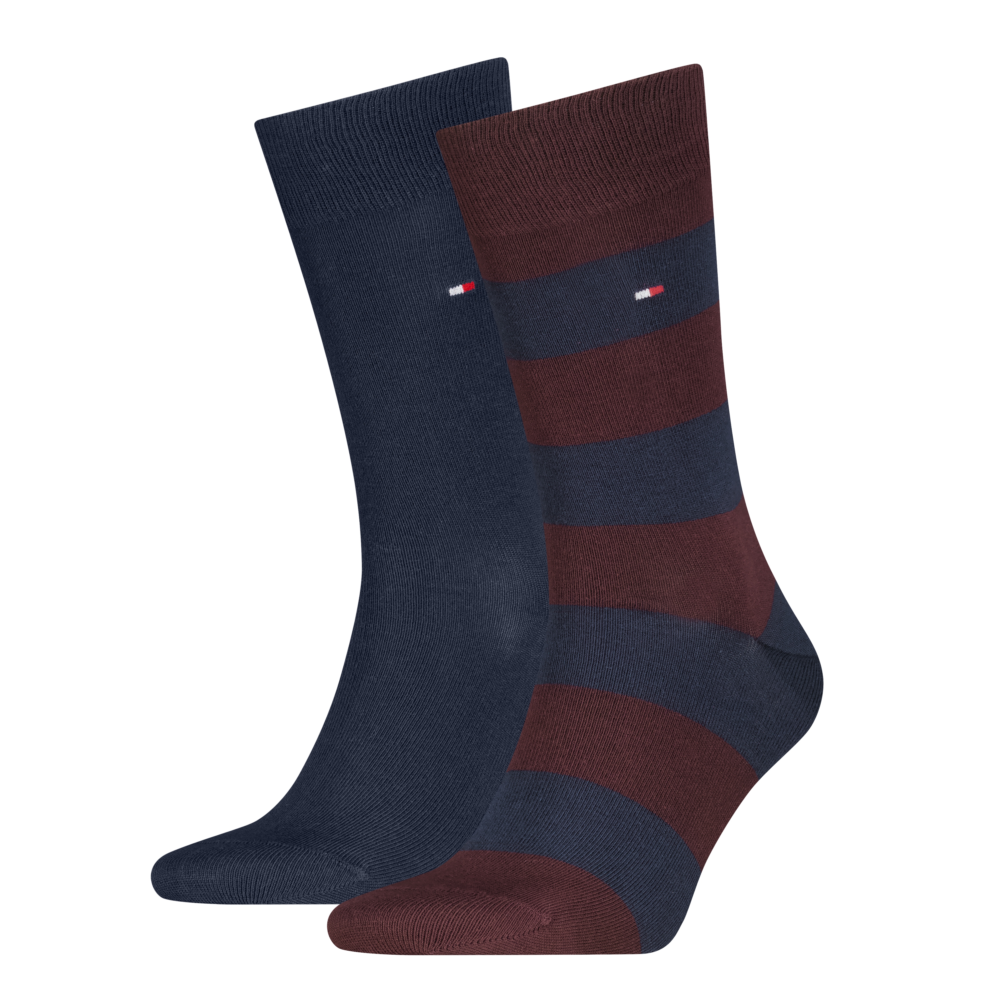 Tommy Hilfiger Socken "TH MEN RUGBY SOCK 2P" 2 Paar, 2 Paar tlg. mit Rippenstrickbündchen, atmungsaktiv