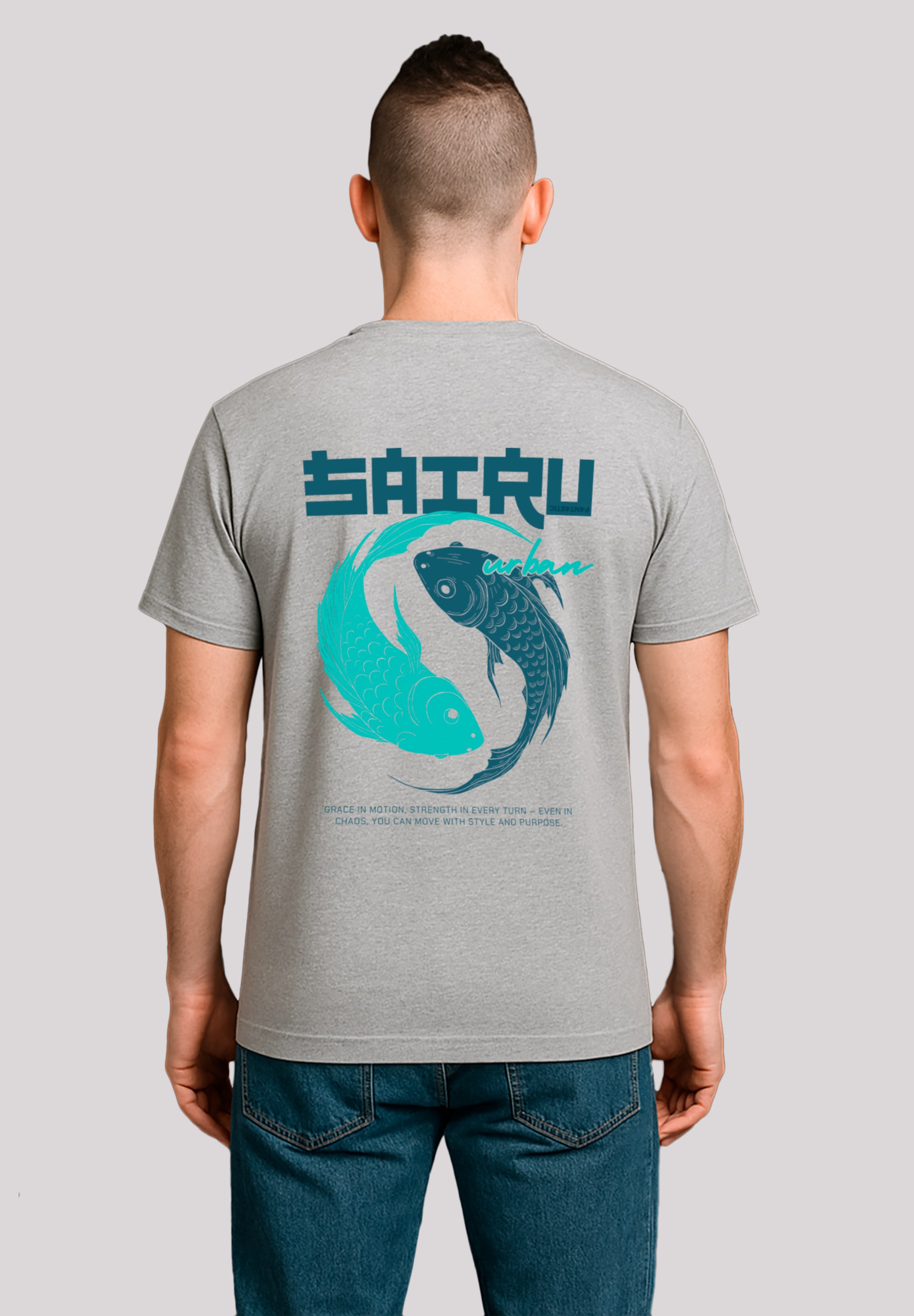 F4NT4STIC T-Shirt »Koi Fish Japan Streetstyle«, Japan Streetwear Styles