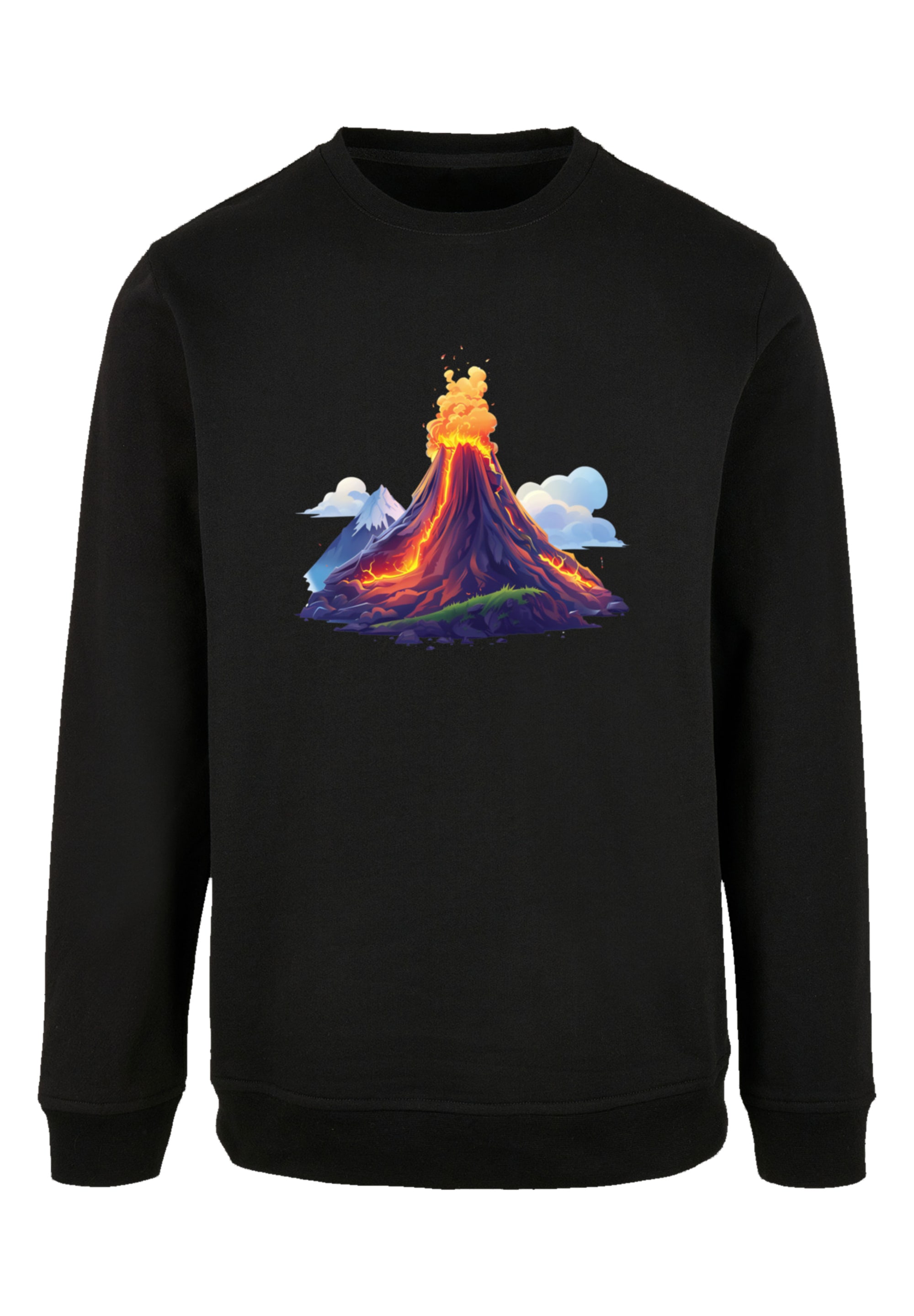 F4NT4STIC Sweatshirt »Vulkanausbruch«, Premium Qualität