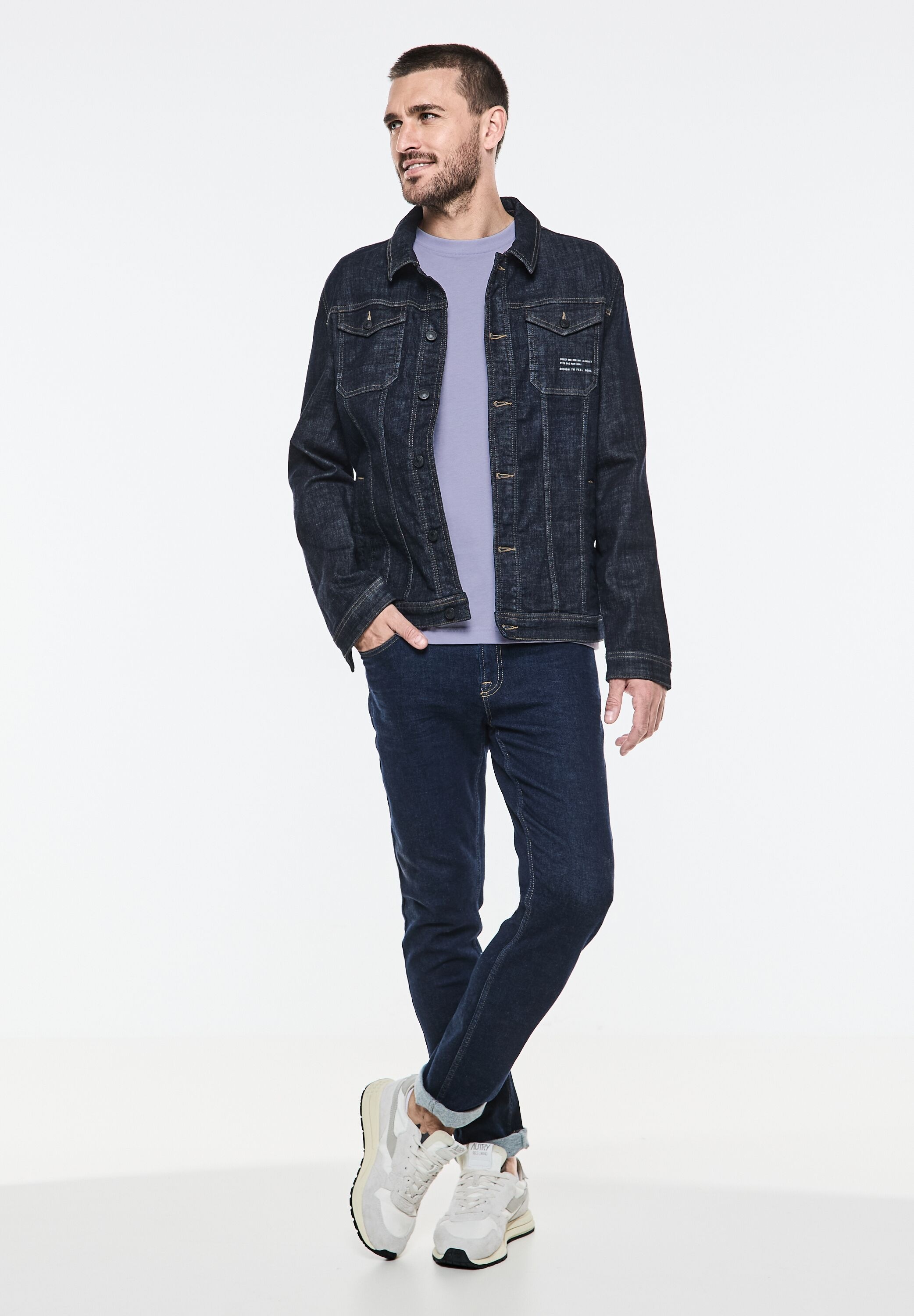 STREET ONE MEN T-Shirt, aus reiner Baumwolle