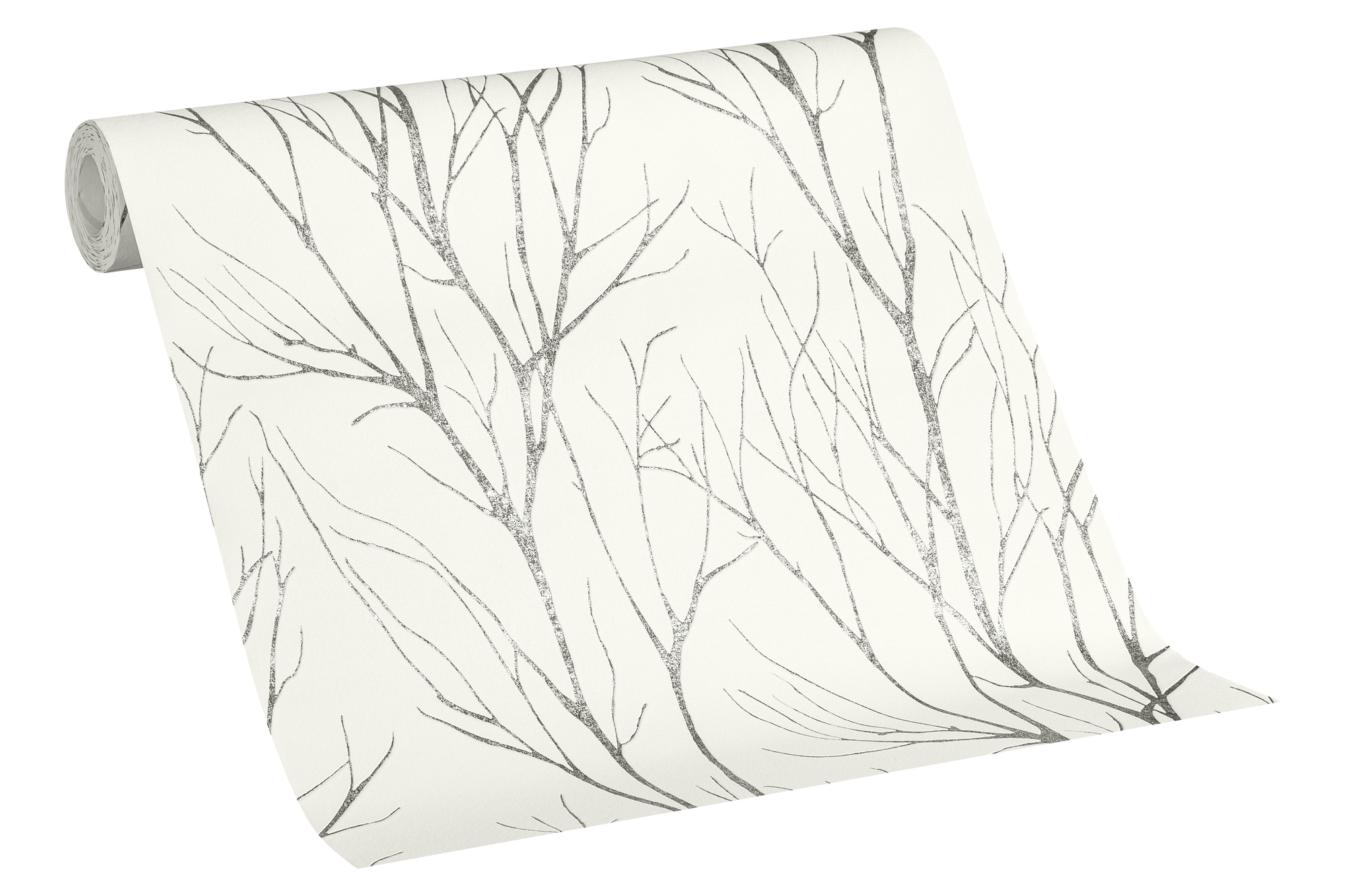 A.S. Création Vliestapete »Attractive 2 Tapete Äste« gemustert | matt | neutral strukturiert Waldtapete Äste Baumtapete strukturiert Tapeten Flur Design Wandtapete