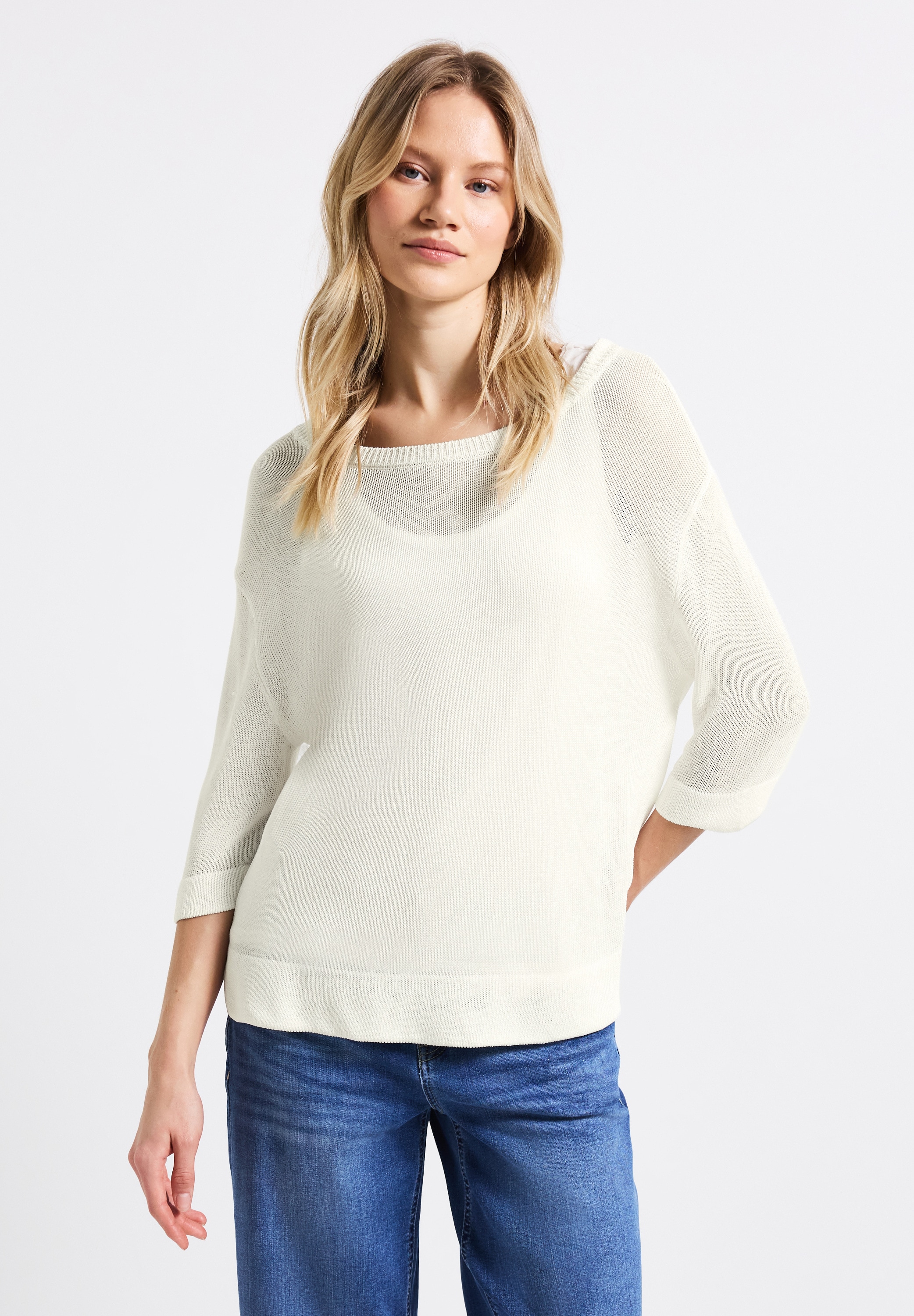 STREET ONE Strickpullover, mit 3/4 Ärmeln günstig online kaufen