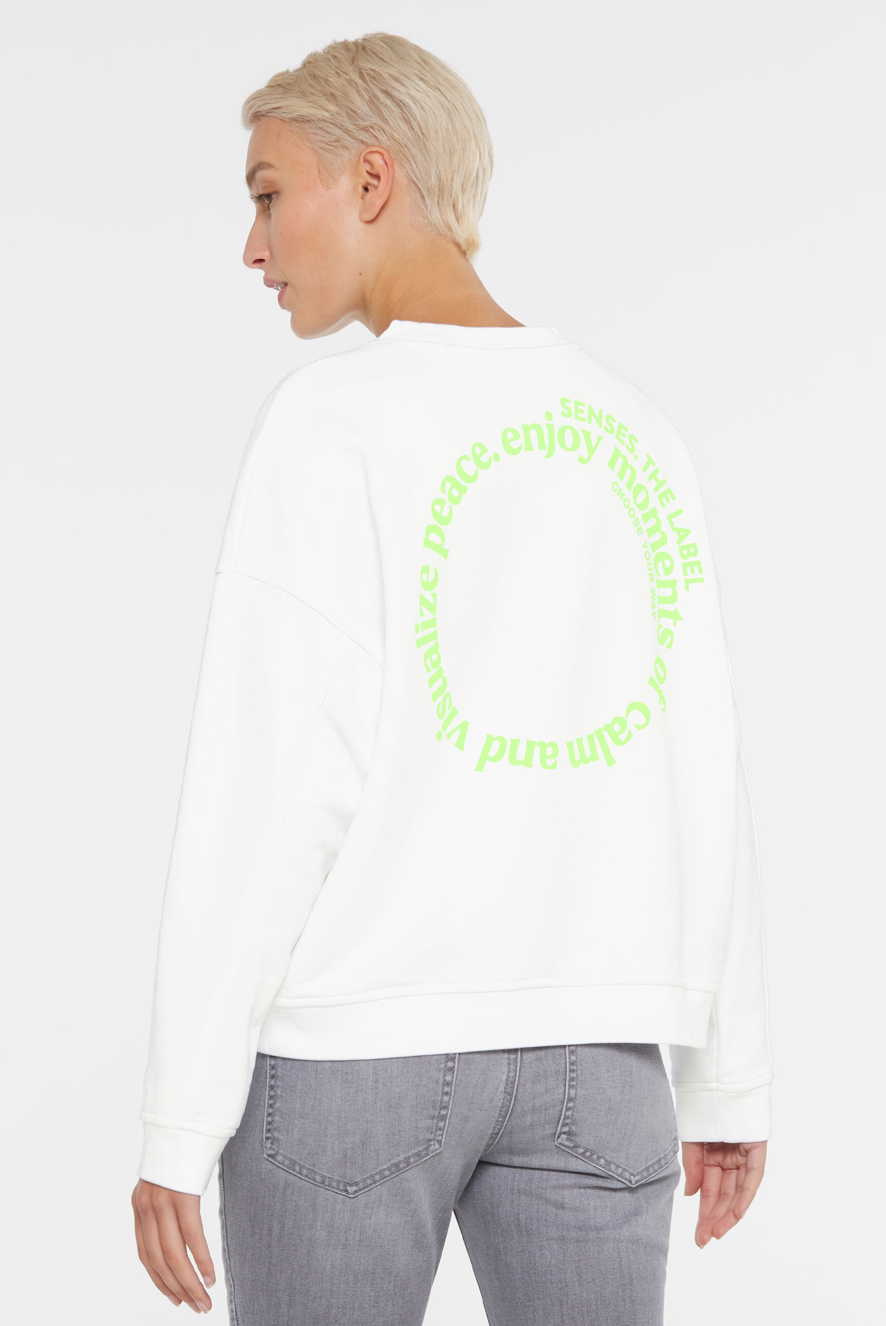 SENSES.THE LABEL Sweater, mit überschnittenen Schultern