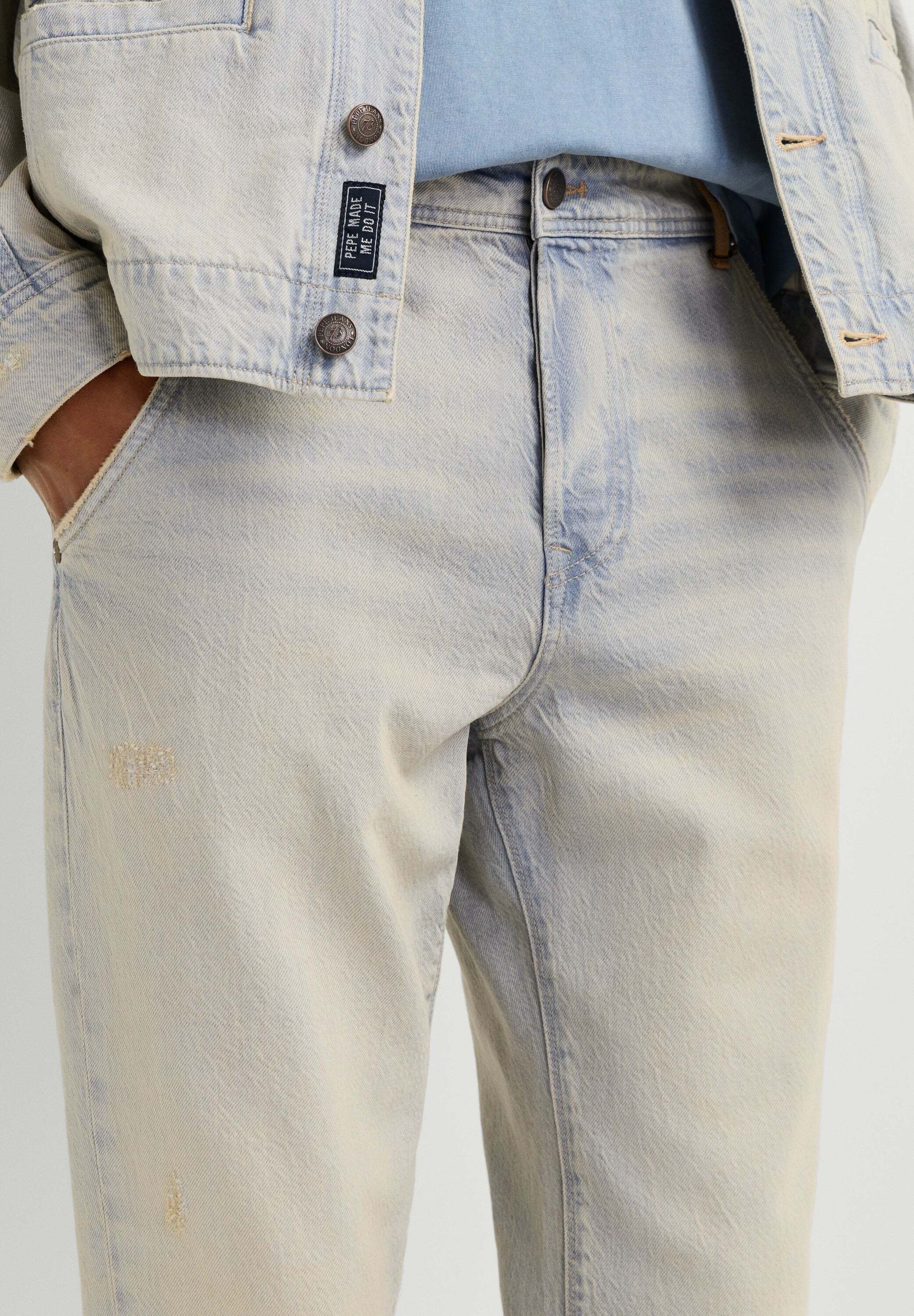 Pepe Jeans Relax-fit-Jeans »Jeans mit entspannter Passform HELIX LOOSE TAPER TINT GREY«