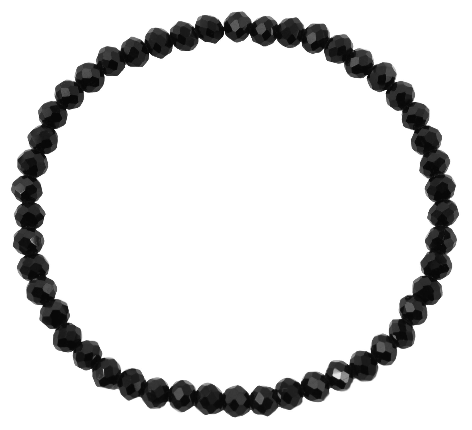 ADELIA ́S Damen Gliederarmband "Armband – Kugelarmband Unendlichkeitszeichen aus Edelstahl 17 cm", 17cm, Edelstahl, schwarz, Edelstahl, Armbänder, Zum