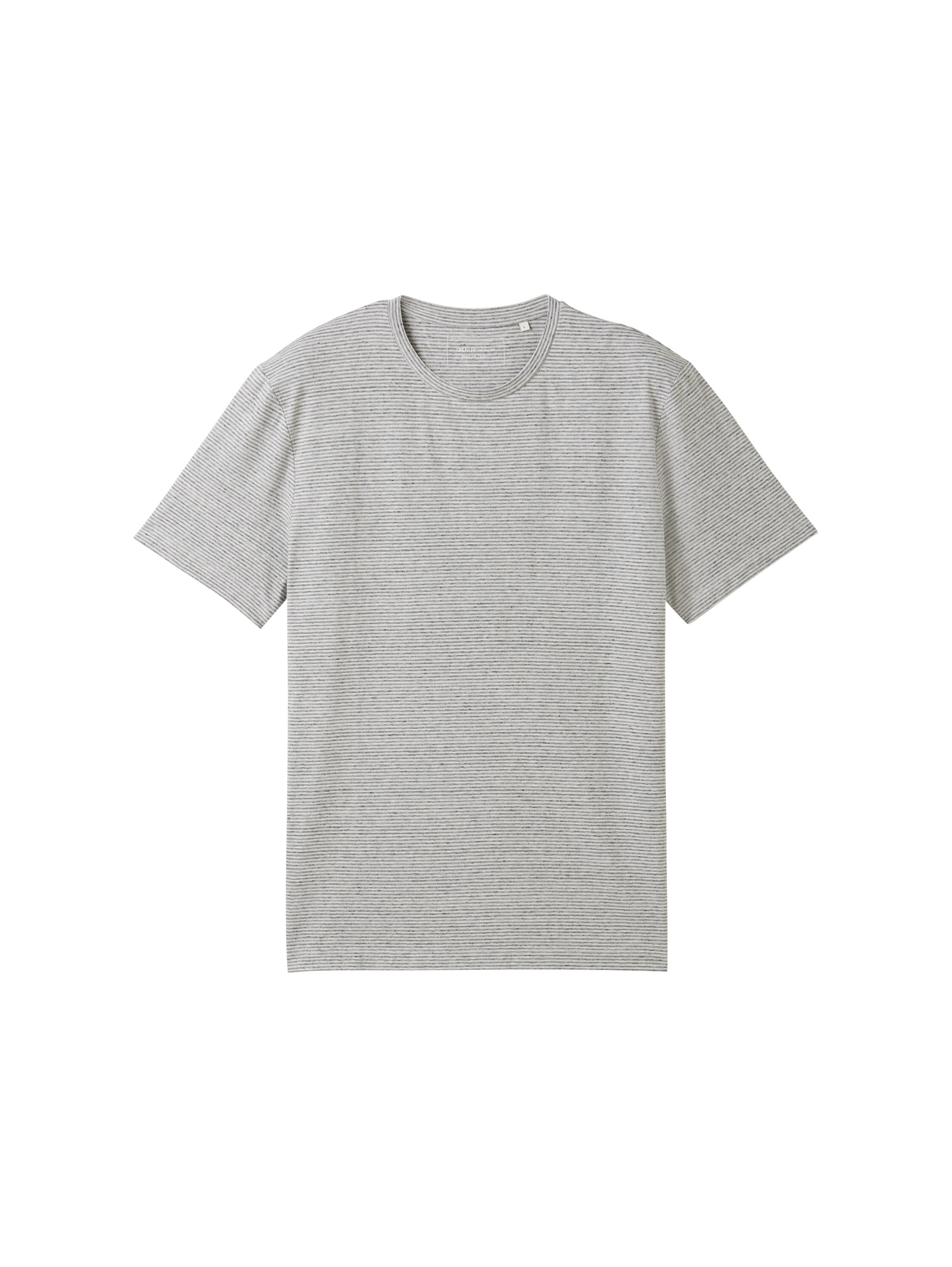 TOM TAILOR Denim Rundhalsshirt, mit Melange Optik