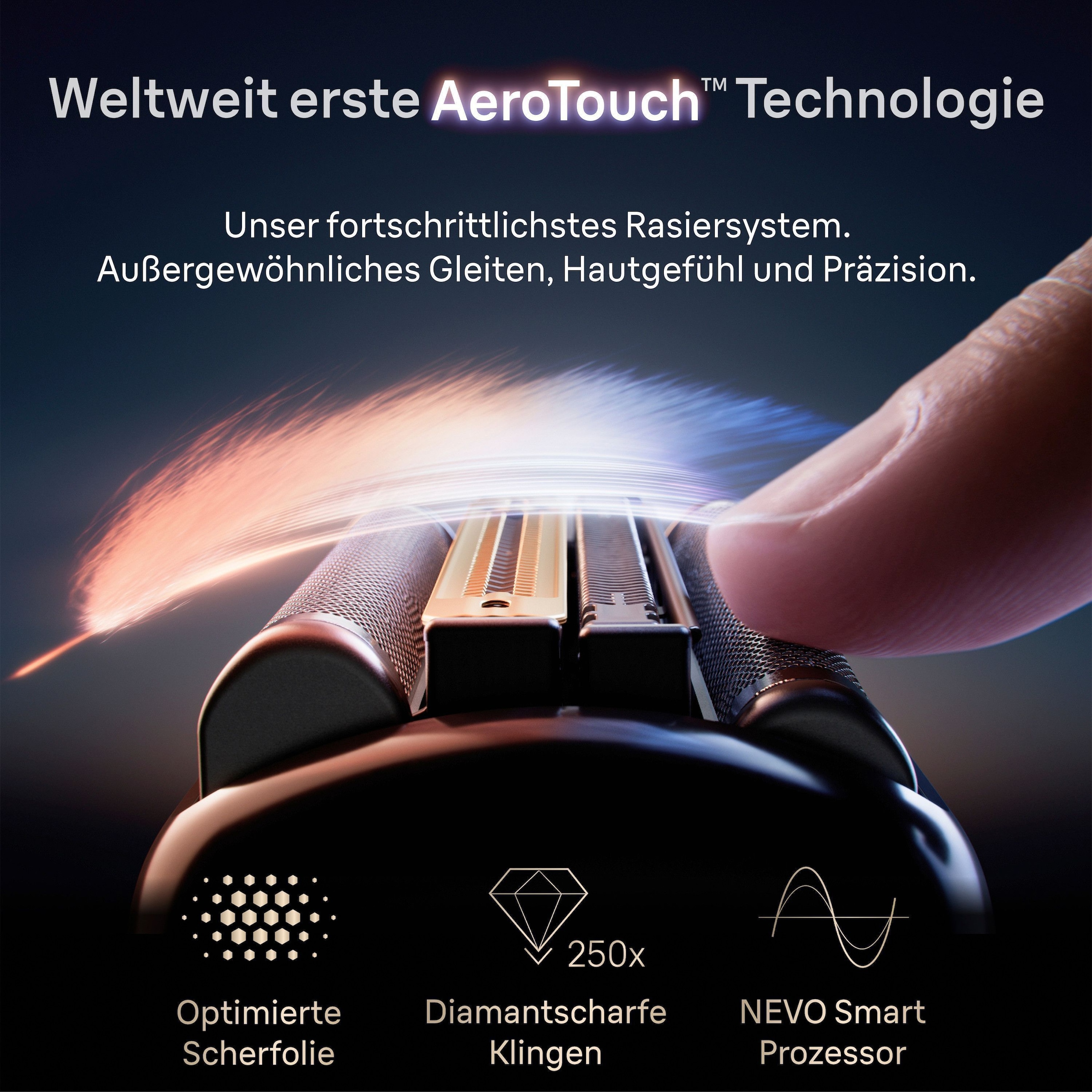 Braun Elektrorasierer »NEVO 17000cc« SmartClean-Plus-Reinigungsstation integrierter Präzisionstrimmer AeroTouch, Smart Display, 7-in-1 Care System, Lade-Reiseetui, Silber