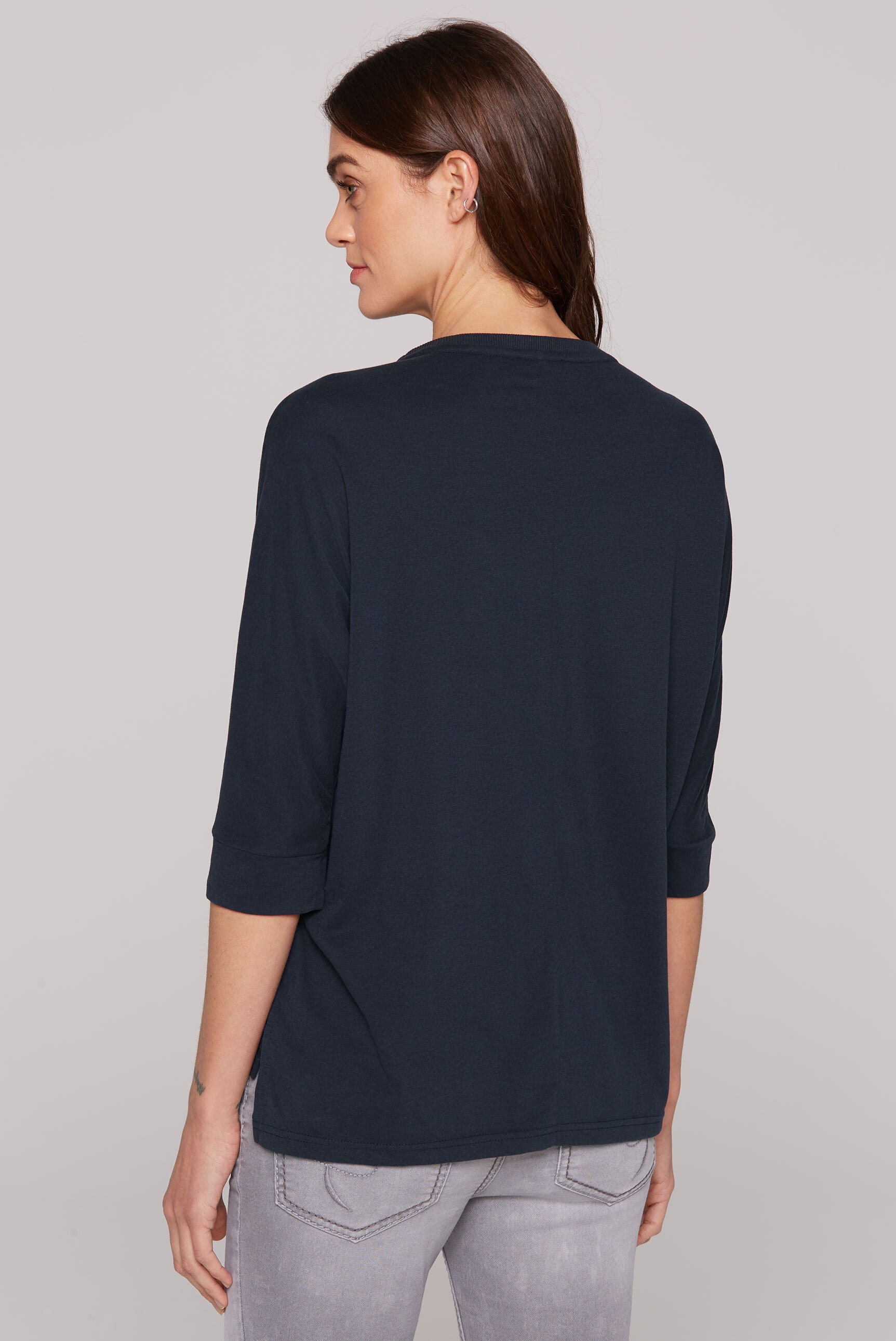 SOCCX 3/4-Arm-Shirt, mit längerer Rückenpartie
